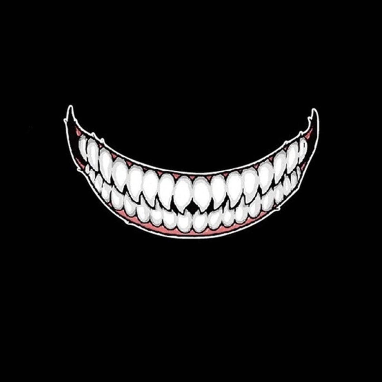 1 Sticker Casco Moto - Venom - Sonrisa - Pequeña-2