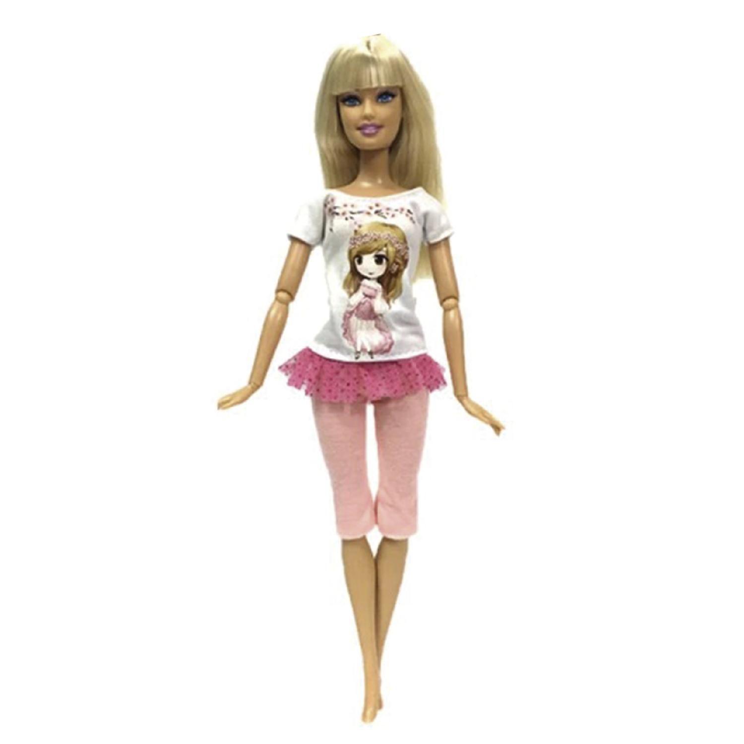Ropa para Muñeca - Buzo Rosado con Celeste-2
