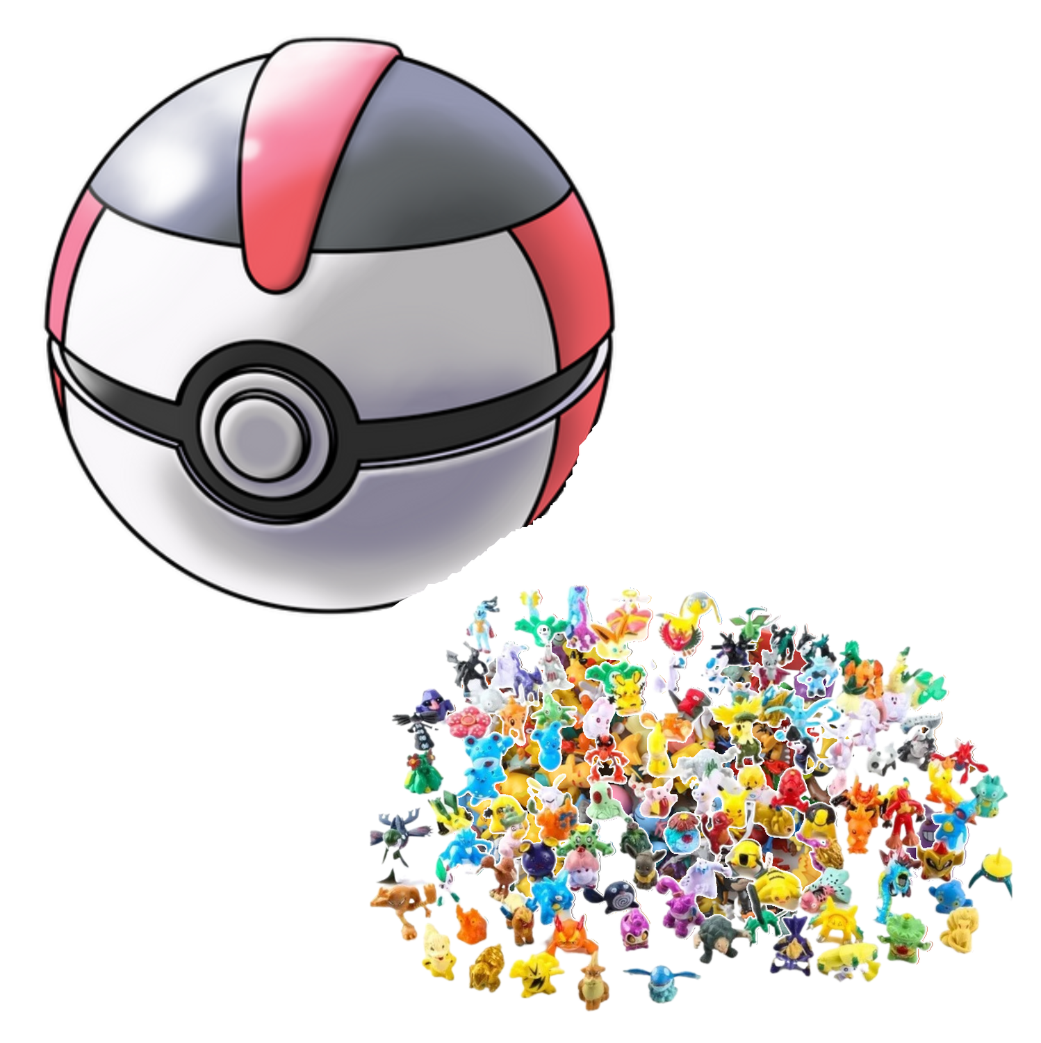 Pokebola con 24 figuras - Timer Ball - Bola de temporizador-0