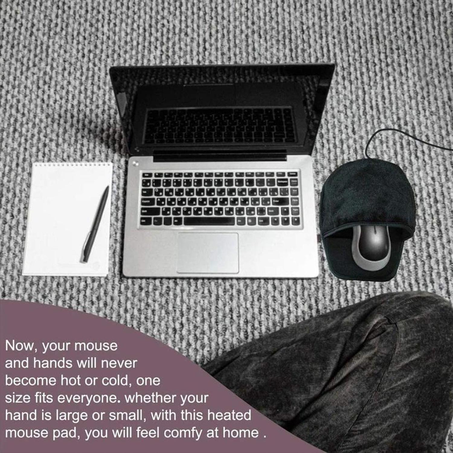 Alfombrilla Mouse Pad Con Calefacción - Rosada-3