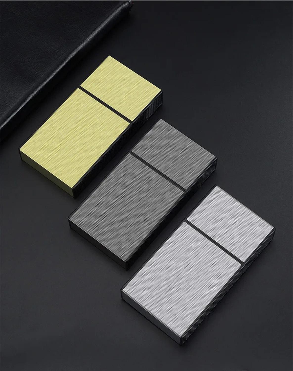 Cigarrera con encendedor - SR - No Desmontable - Gris Oscura-3