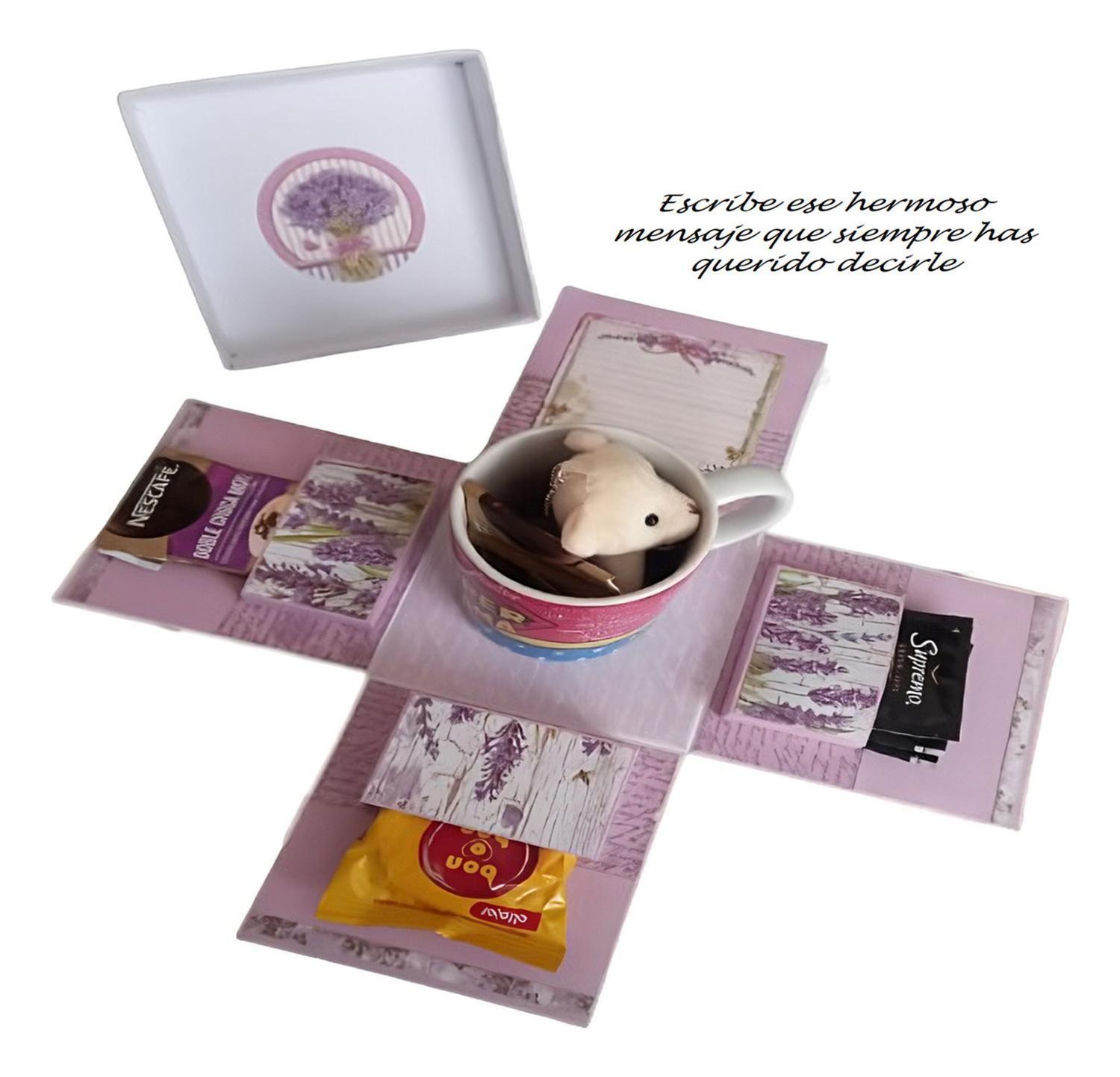 Caja Para Regalo - Día De La Madre - Azul-2