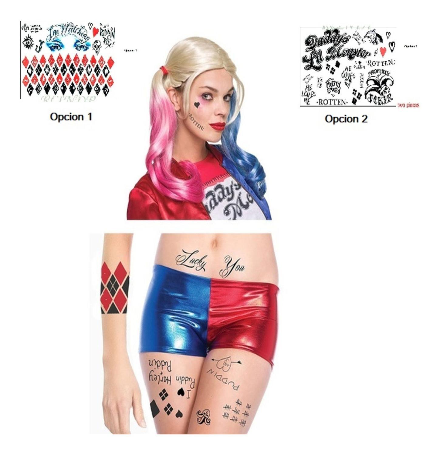 Tatoo Harley Quinn - Cosplay - Disfraz - Versión 1 - Pequeño-2