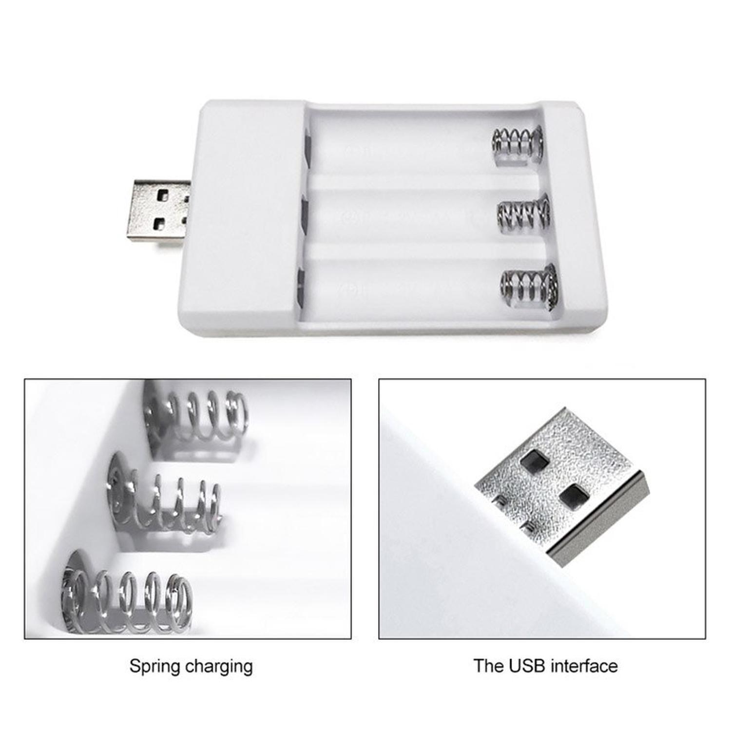 Cargador USB para Pilas AA y AAA para 2 Unidades-2