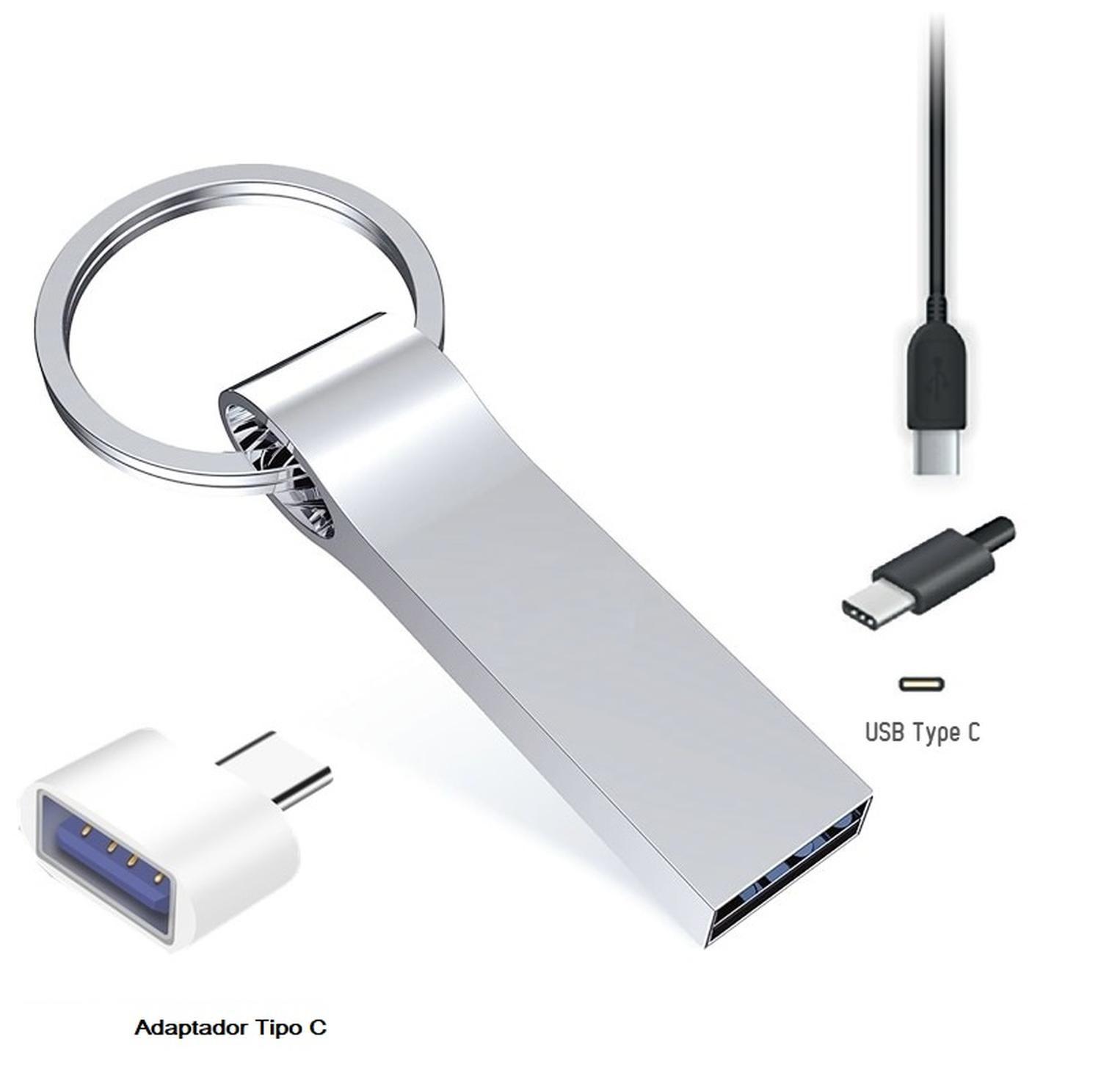 Pendrive Llavero 2tb + Adaptador Usb A Tipo C-2