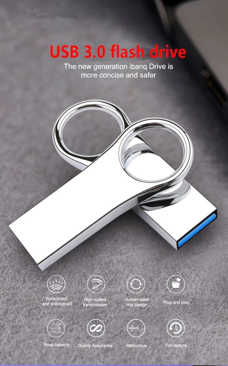 Pendrive Llavero 2tb + Adaptador Usb A Tipo C-7