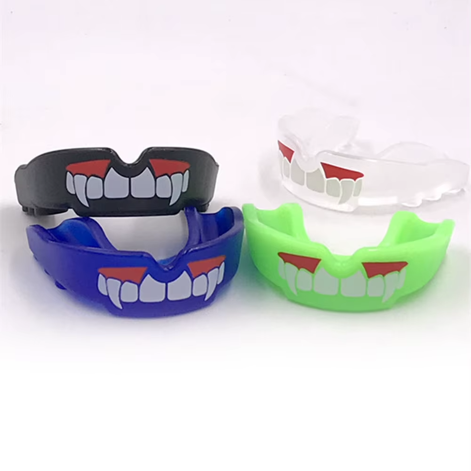 Protector Bucal Dientes Boxeo Rugby - Negro-5