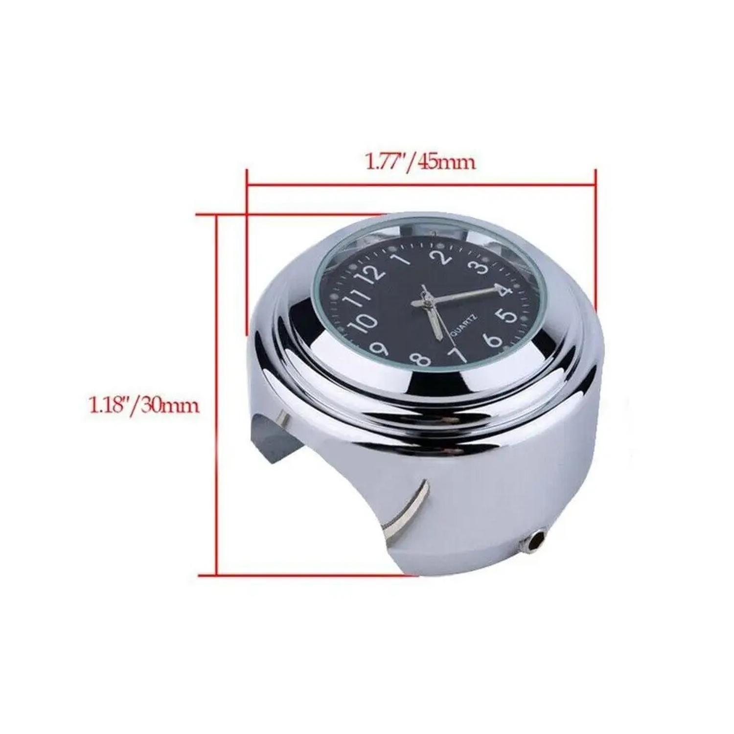 Reloj para moto - Cromaro - Fondo Negro-2