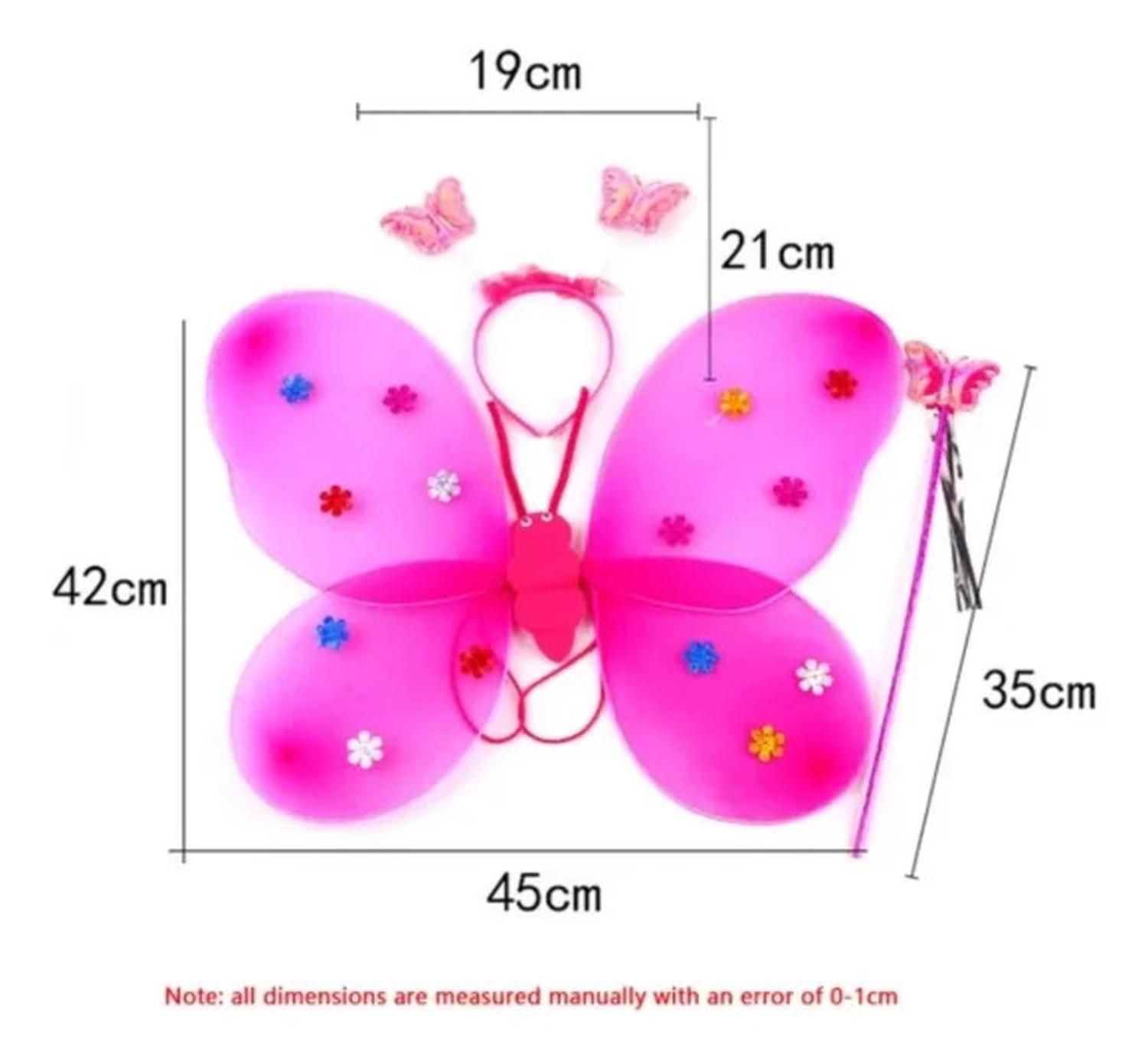 Alas de Mariposa - Rosa - con luces-2