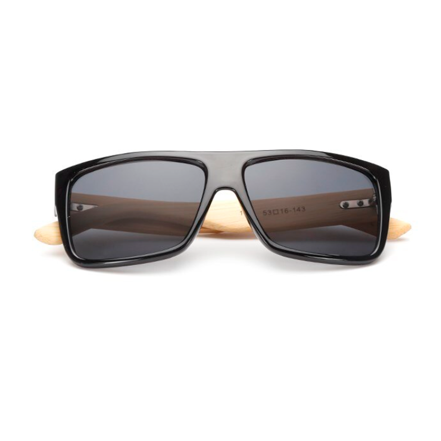Lentes De Sol Bambu RGU Negro Niba-1