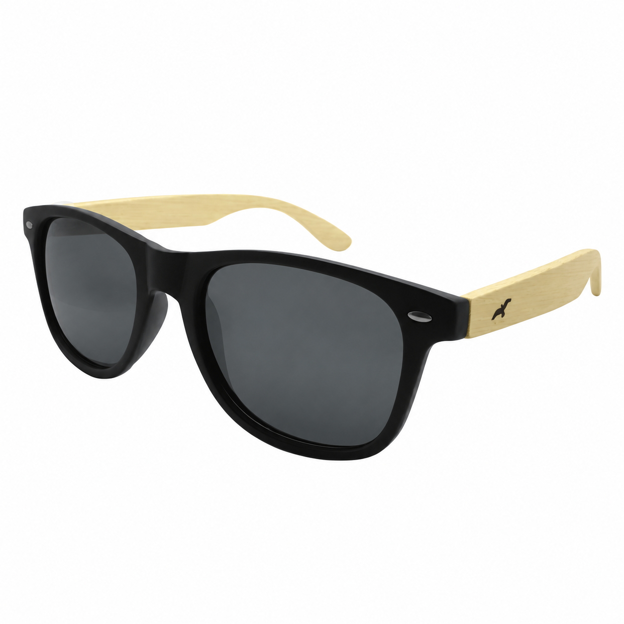 Lentes De Sol Varilla De Bambú Mutrún 6 Negro Niba-1