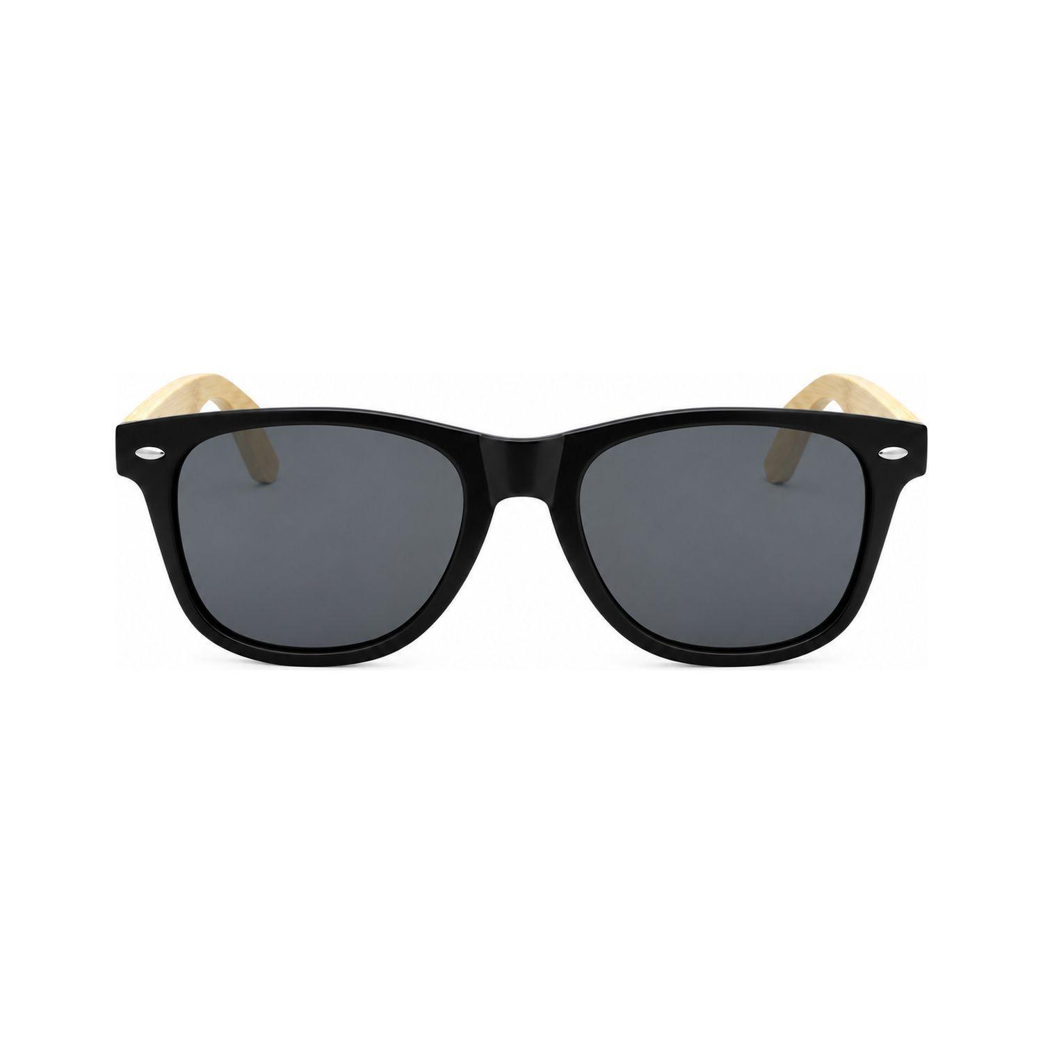 Lentes De Sol Varilla De Bambú Mutrún 6 Negro Niba-2