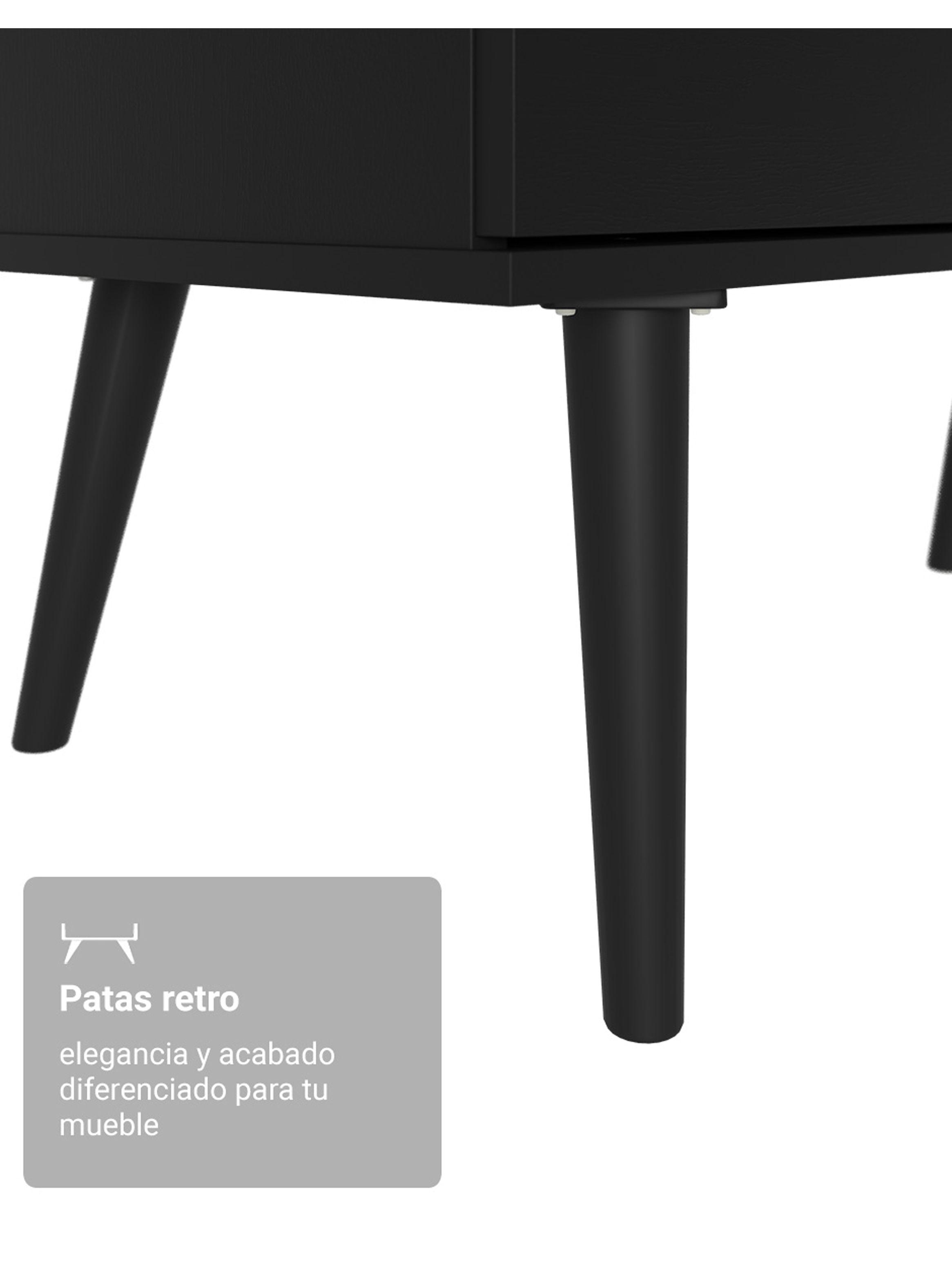 Escritorio Gamer en L Madesa Lisboa 3 Cajones Negro-7
