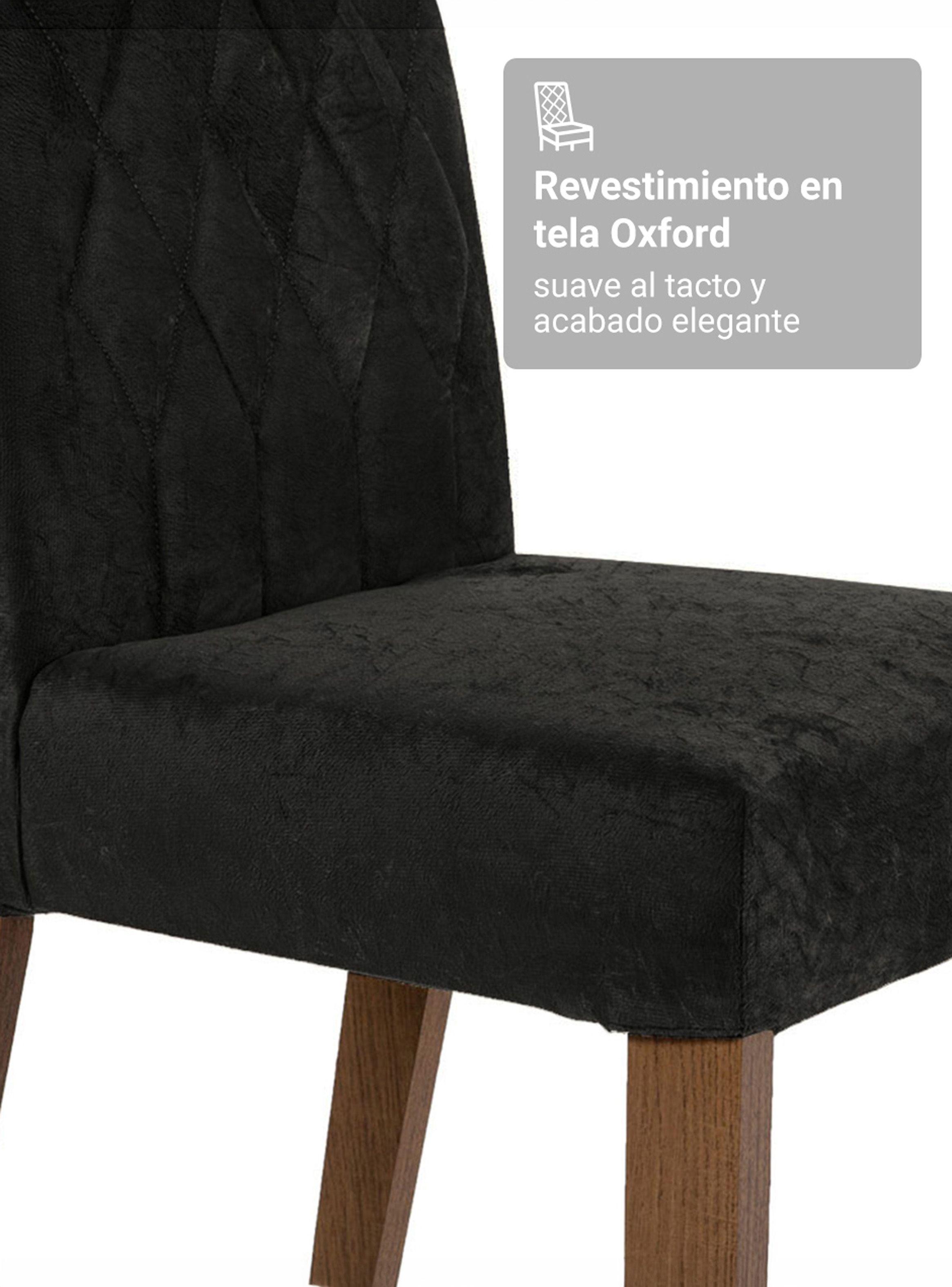 Juego de Comedor Madesa Georgia con 6 Sillas Marrón/Negro/Oxford-6