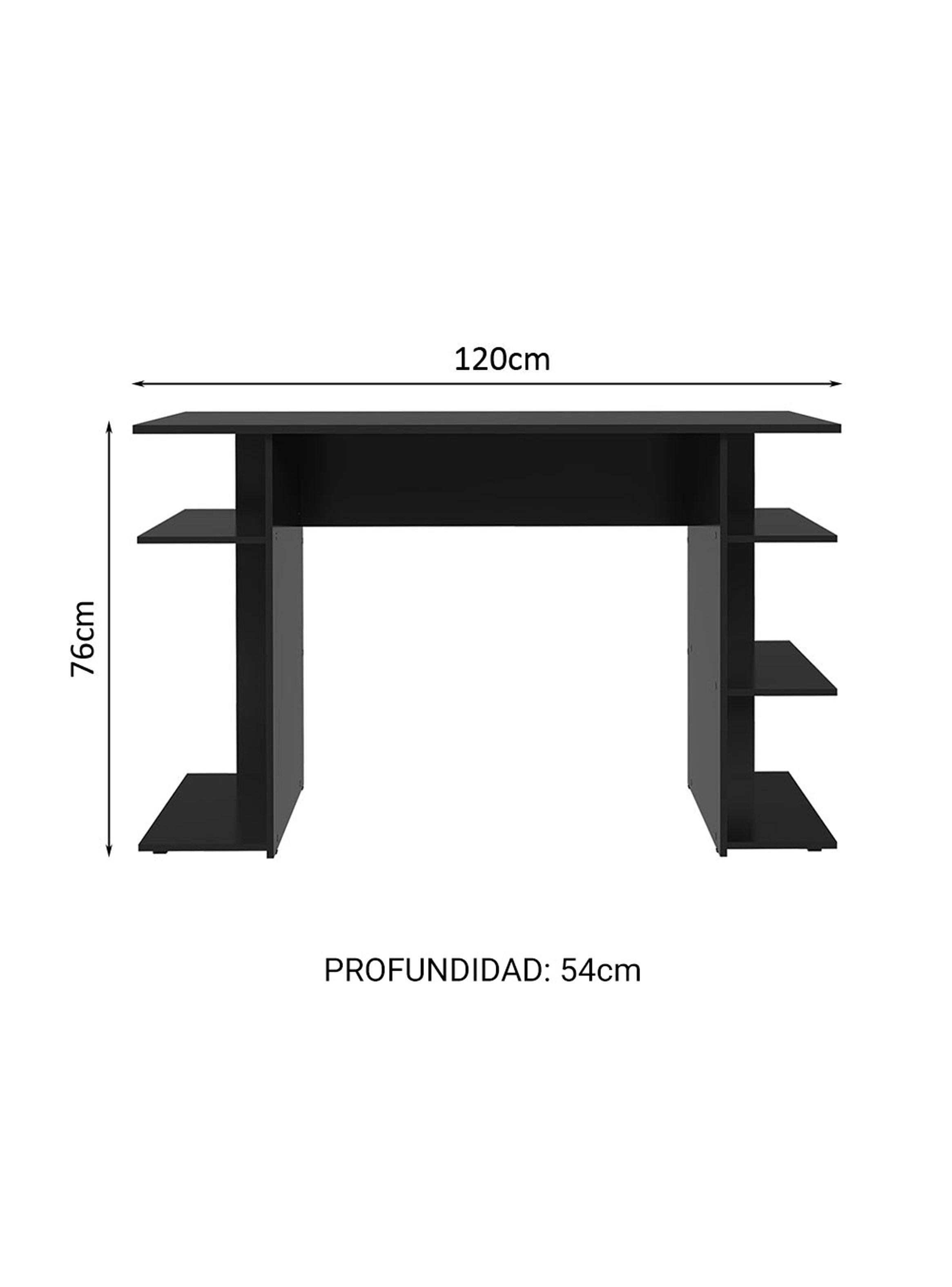Escritorio Gamer Madesa 9424 120 cm Negro-2