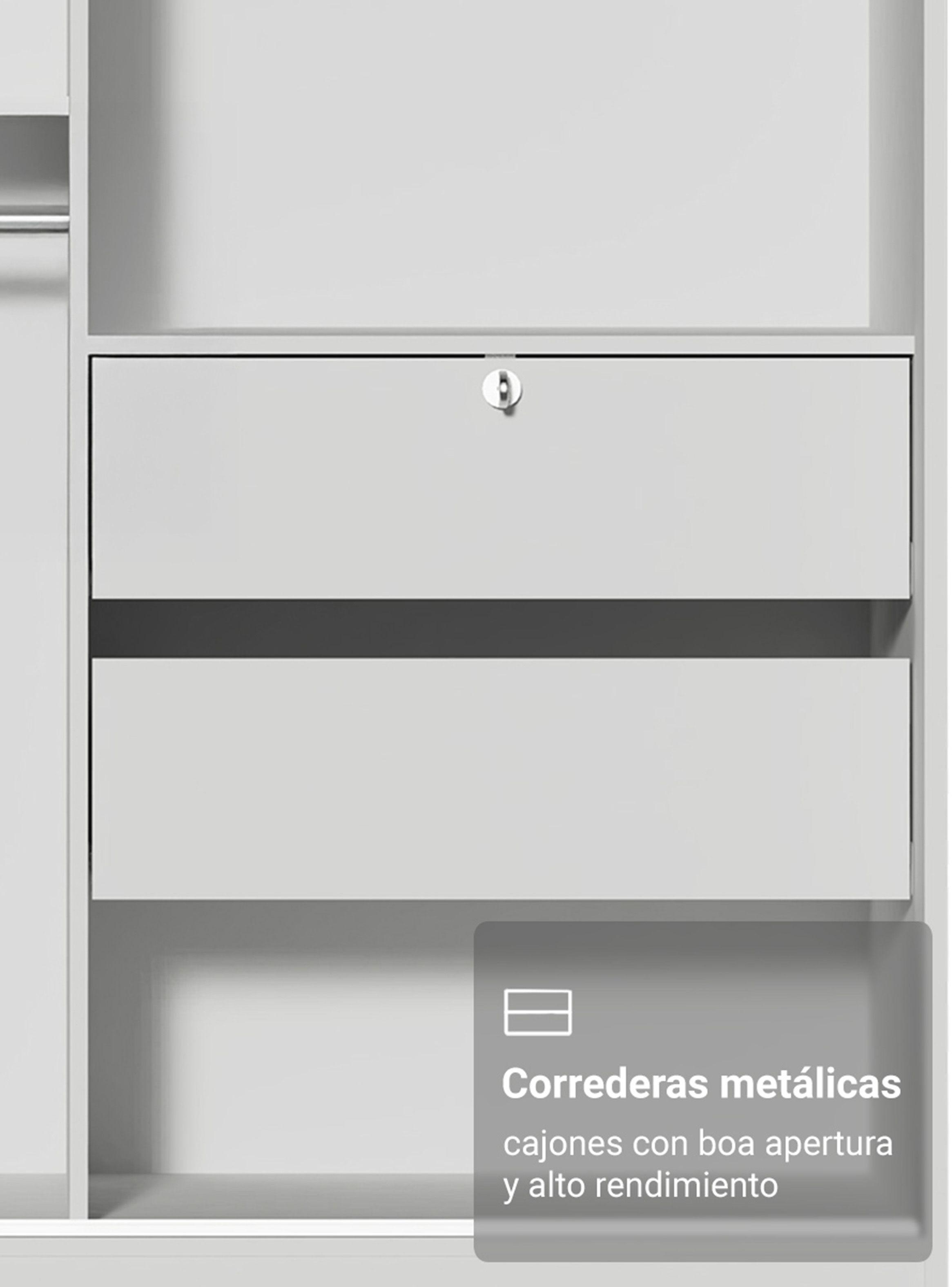 Clóset Madesa Max 2 Puertas Correderas Blanco-7