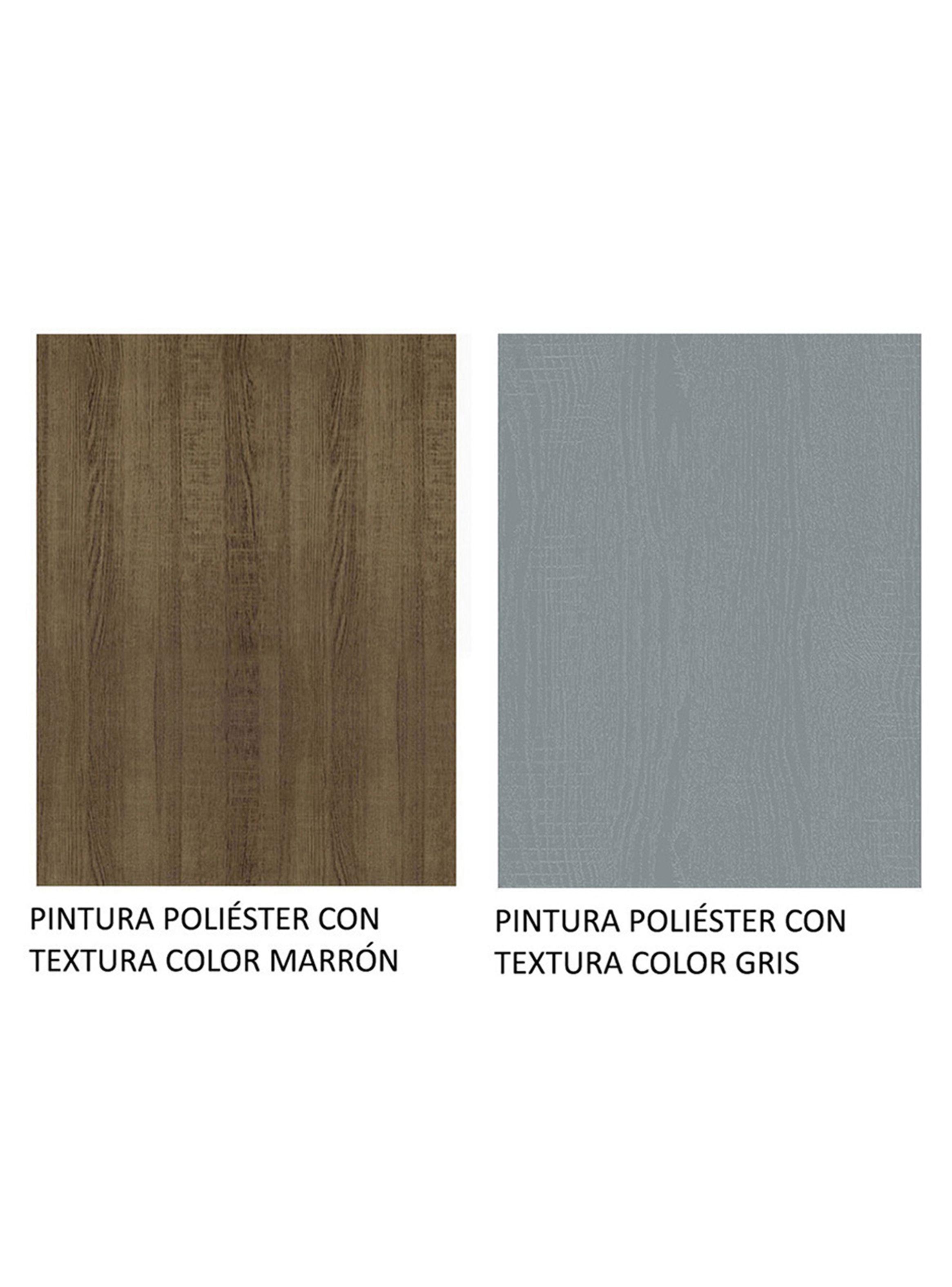 Mesa de Comedor Madesa 5363 Cuadrada Marrón/Gris-5