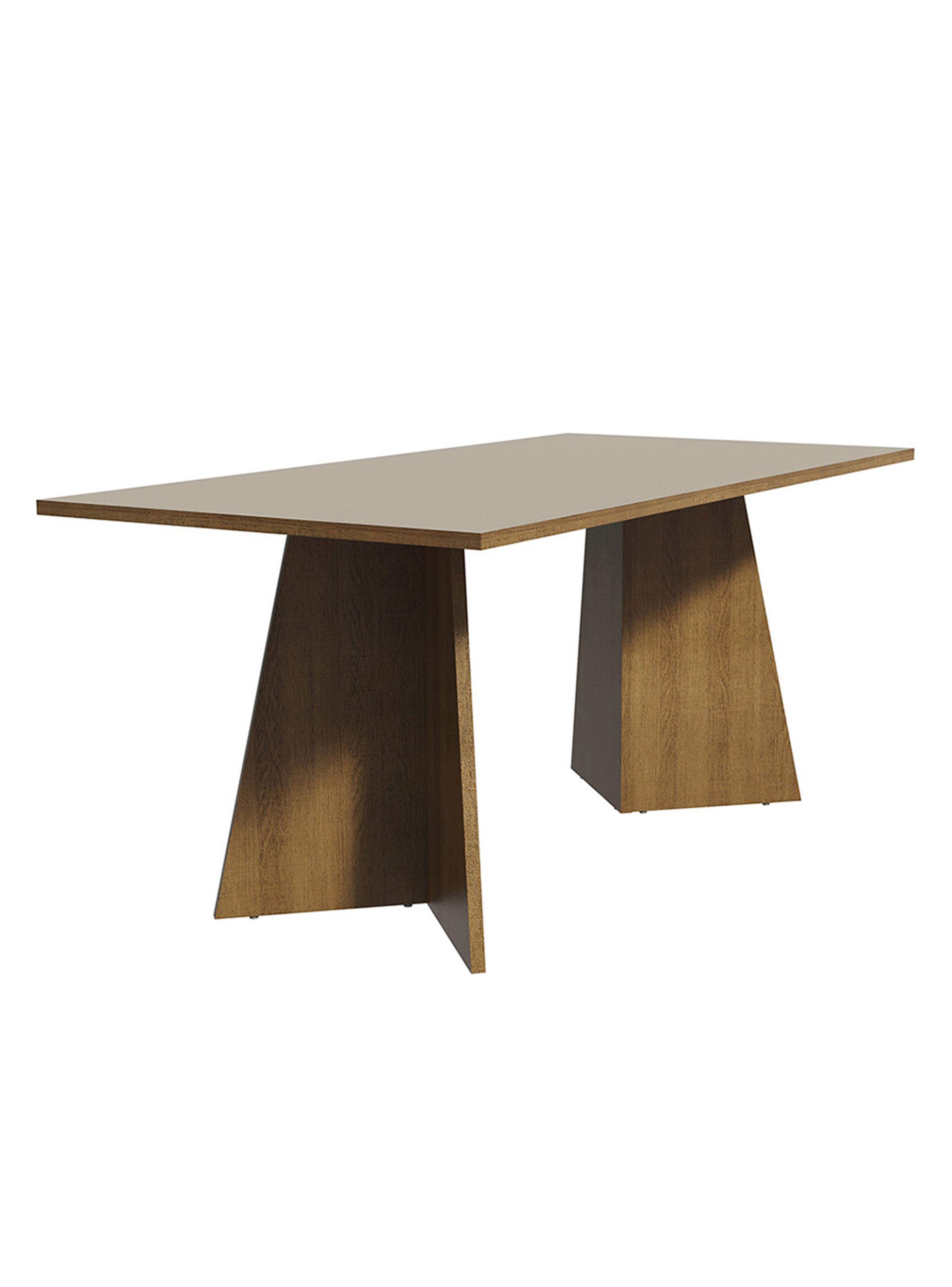Mesa de Comedor Madesa 5388 Rectangular Marrón/Crema-2
