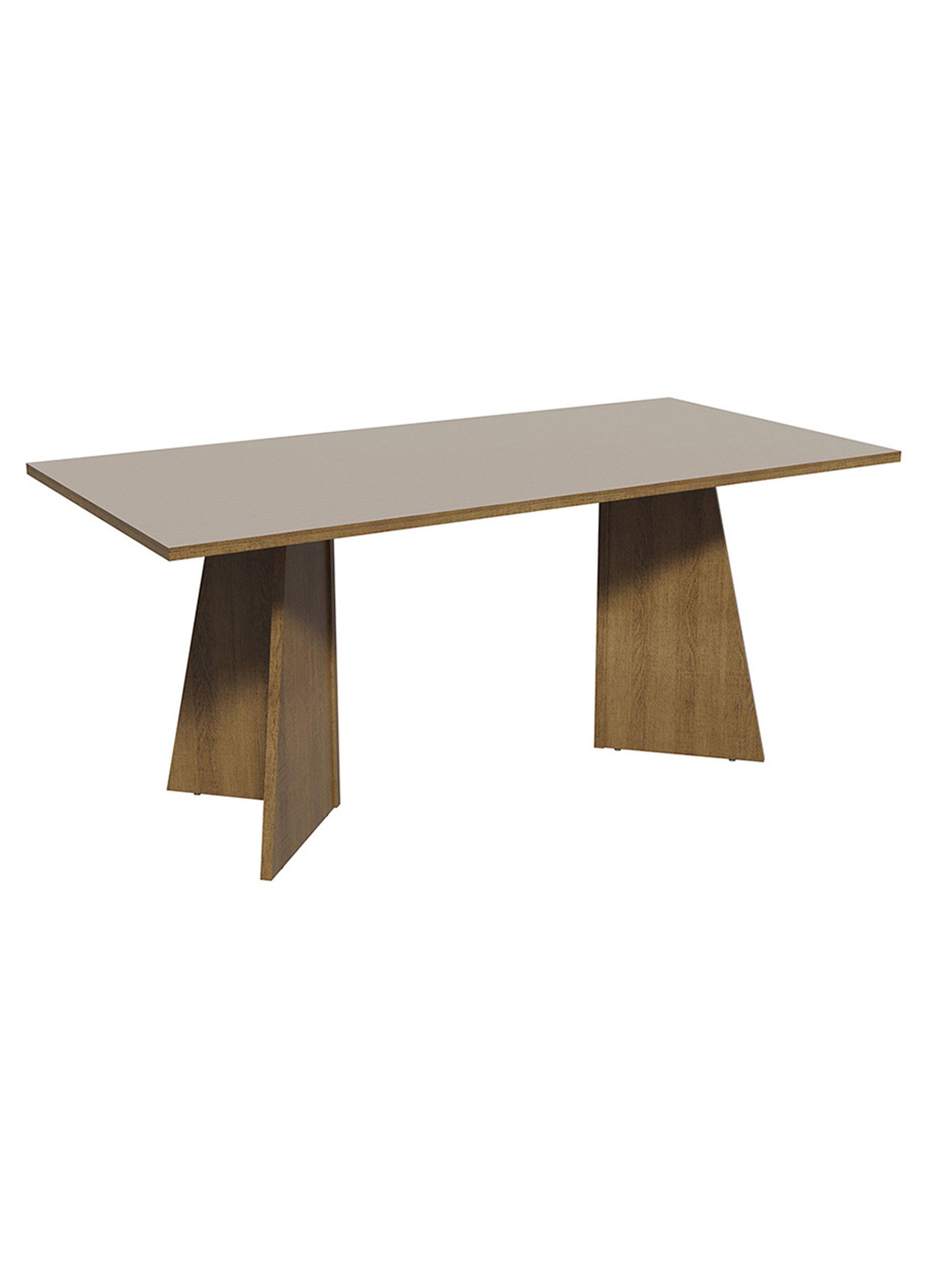 Mesa de Comedor Madesa 5388 Rectangular Marrón/Crema-3