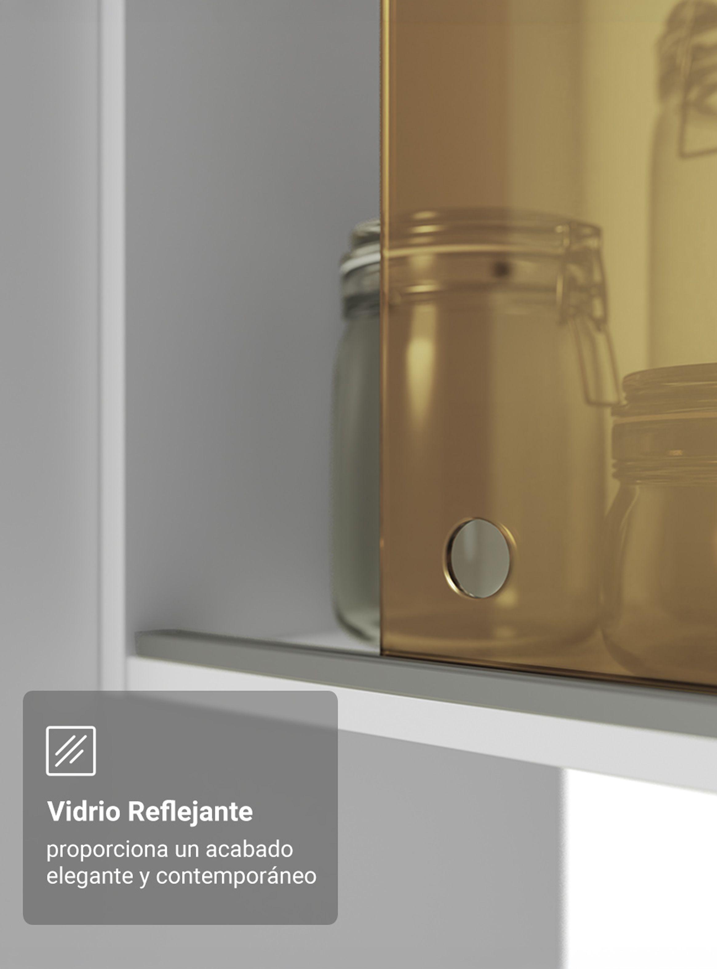 Kit Muebles de Cocina Madesa Diamante 240 cm Blanco/Marrón-5