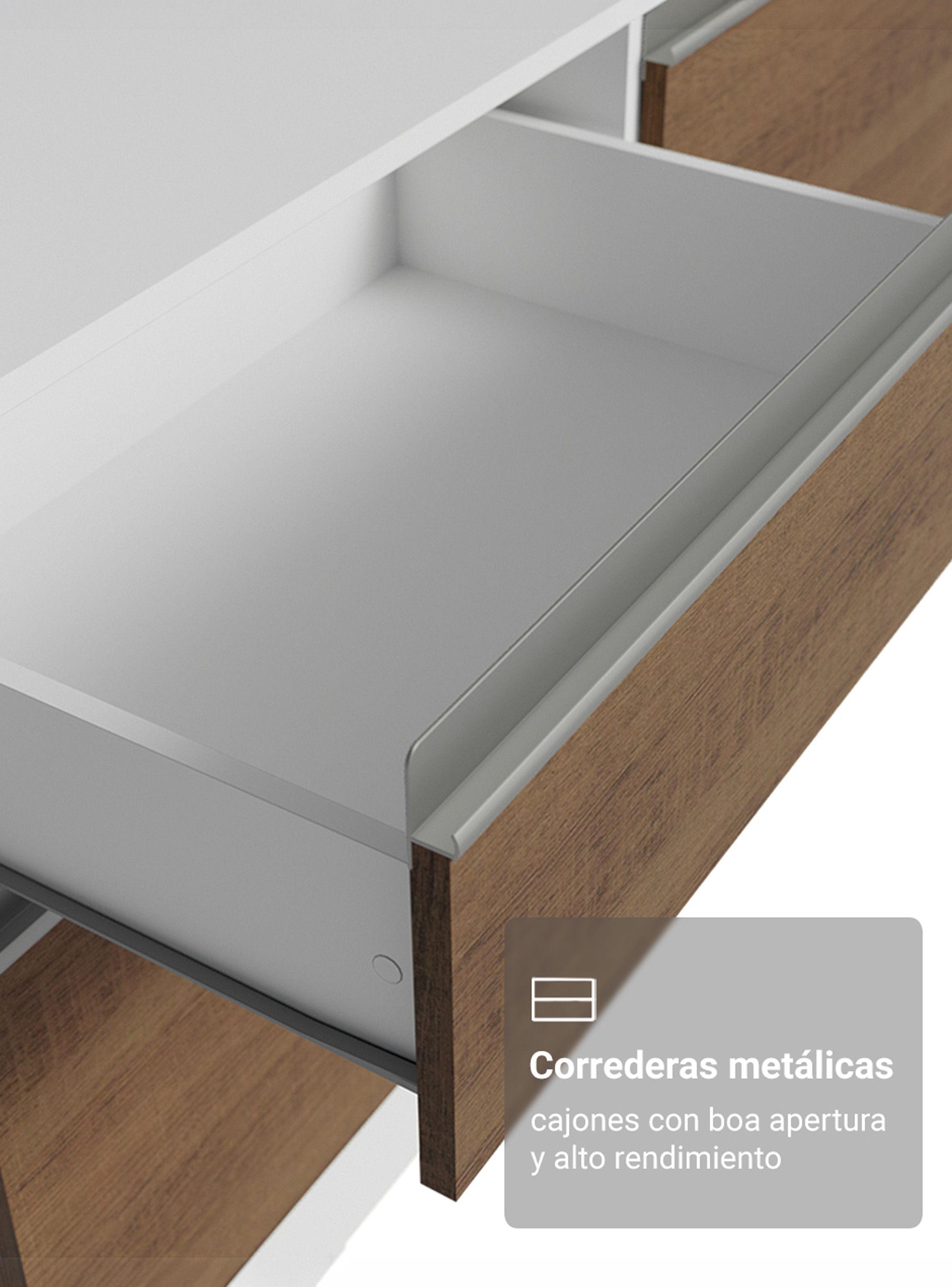 Kit Muebles de Cocina Madesa Diamante 240 cm Blanco/Marrón-6