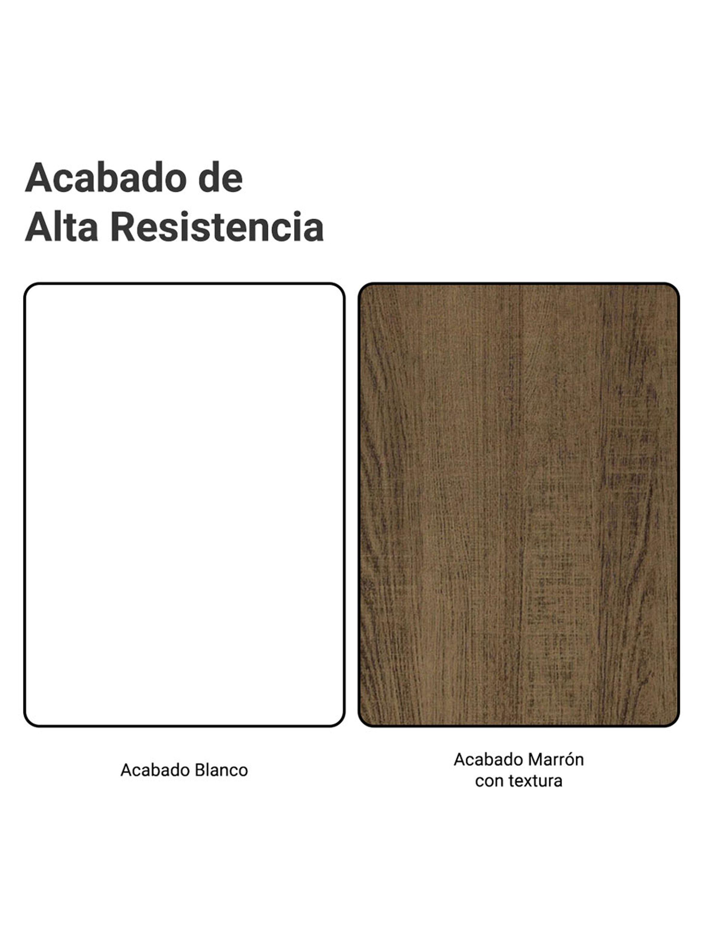 Kit Muebles de Cocina Madesa Diamante 240 cm Blanco/Marrón-9