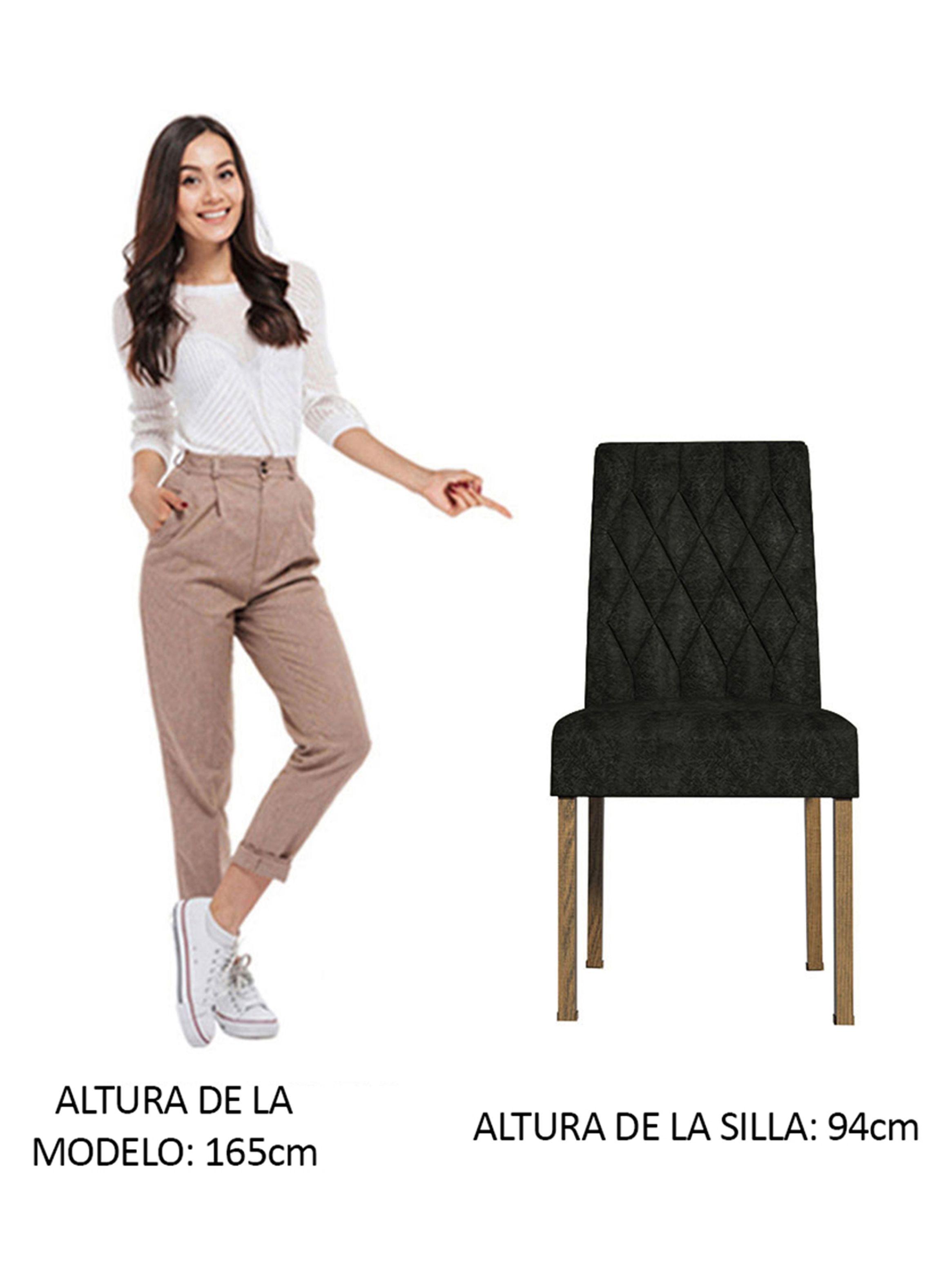 Pack 2 Sillas de Comedor 4256 Madesa Oxford-2