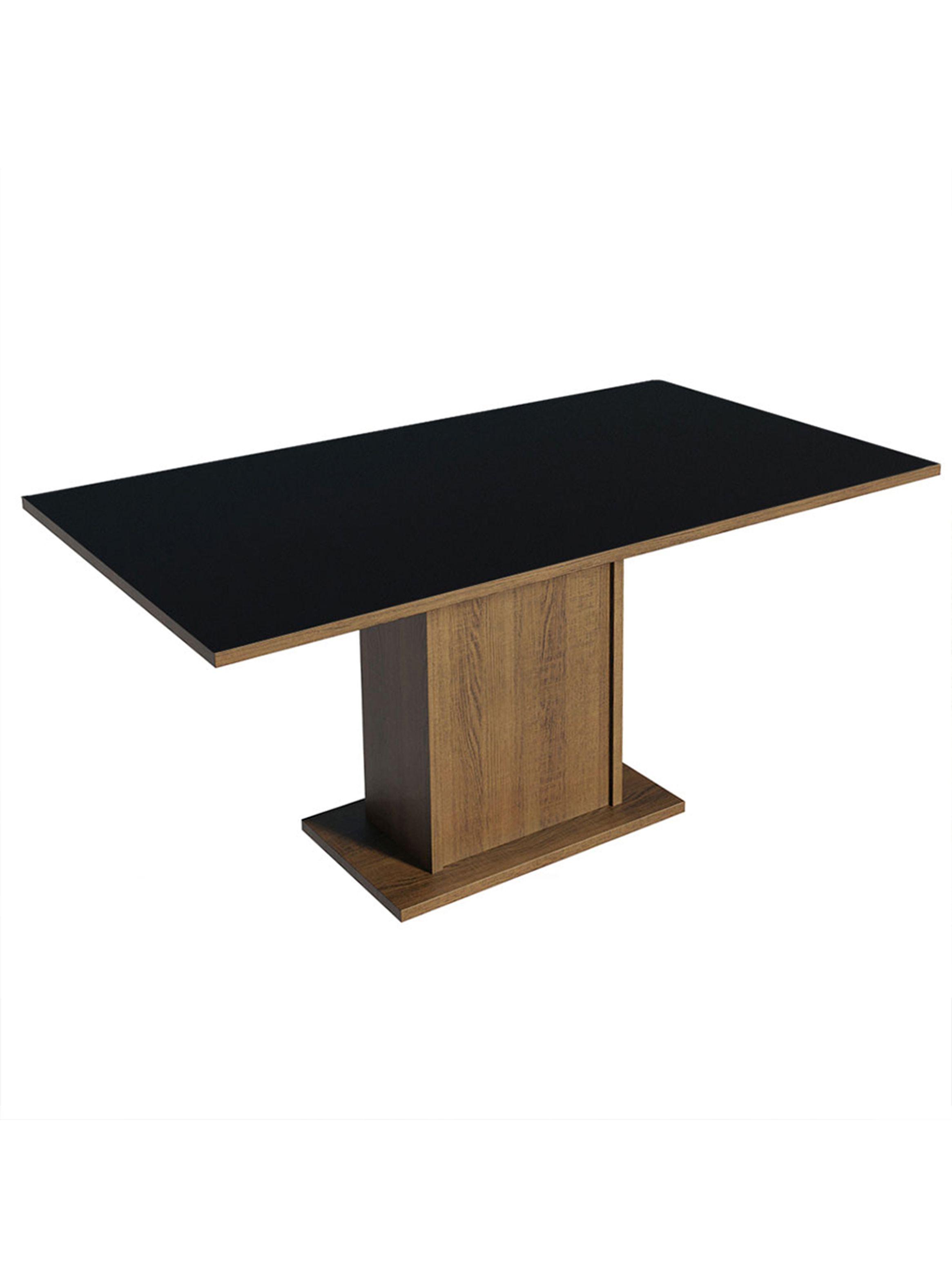 Juego de Comedor Madesa Hanna con 6 Sillas Marrón/Negro/Silver-4