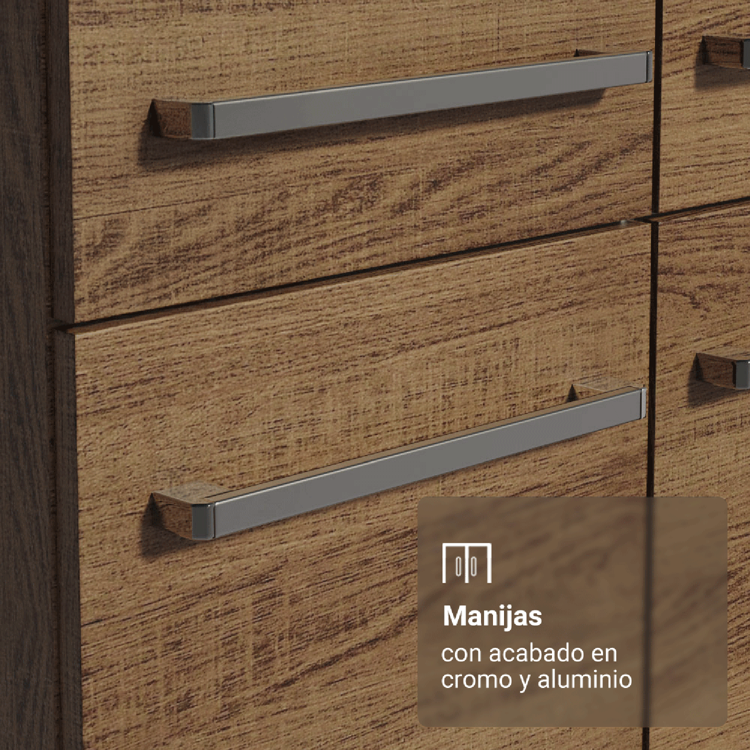 Kit Muebles de Cocina Madesa Emilly 229 cm 17 Marrón-4
