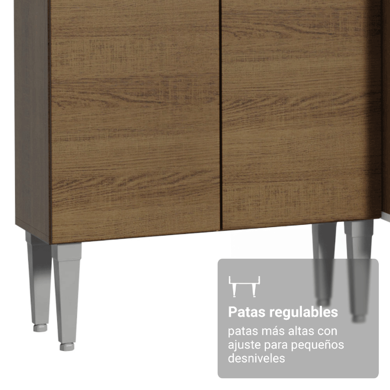 Kit Muebles de Cocina Madesa Emilly 229 cm 17 Marrón-5