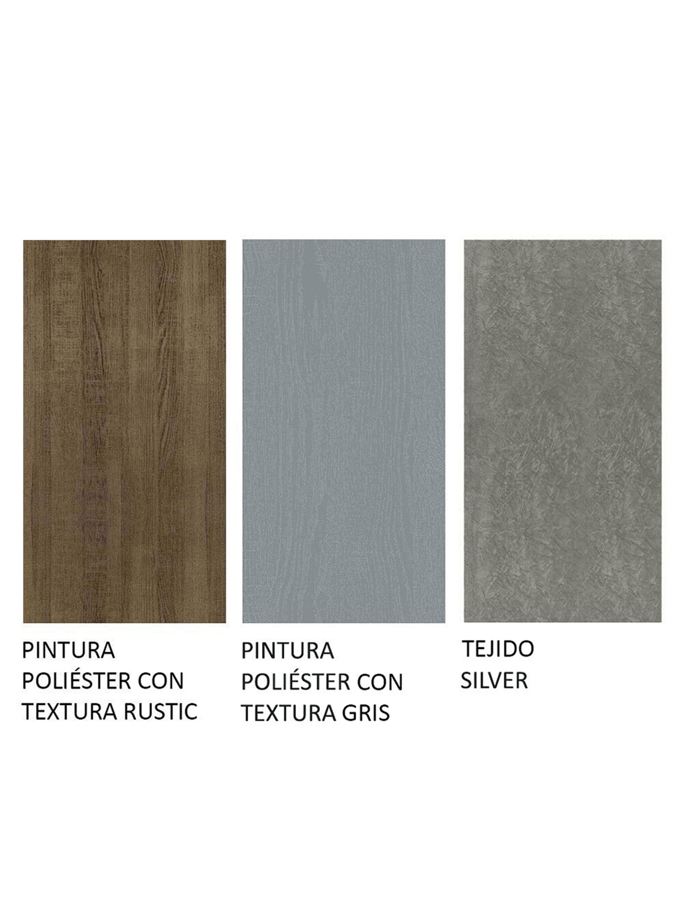 Juego de Comedor Madesa Hanna con 6 Sillas Marrón/Gris/Silver-6