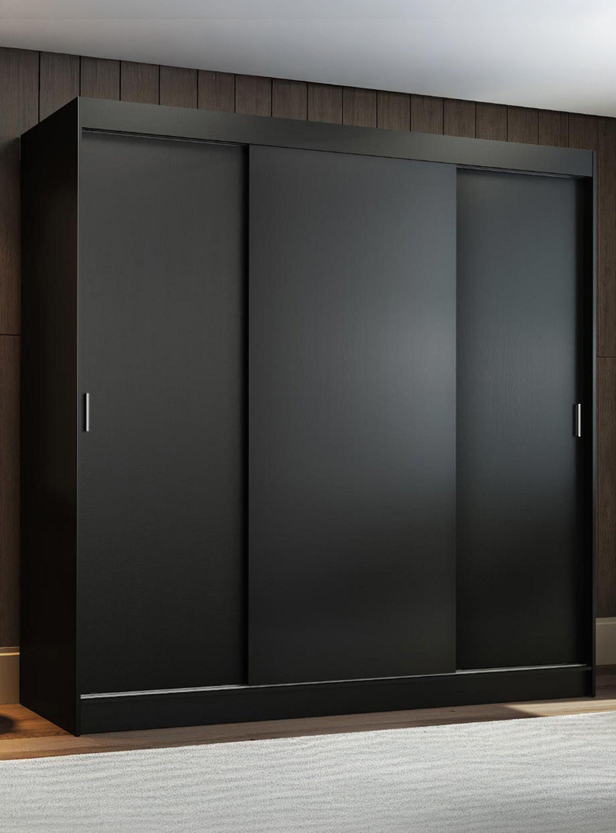 Clóset Madesa Reno 3 Puertas Corredizas Negro-0