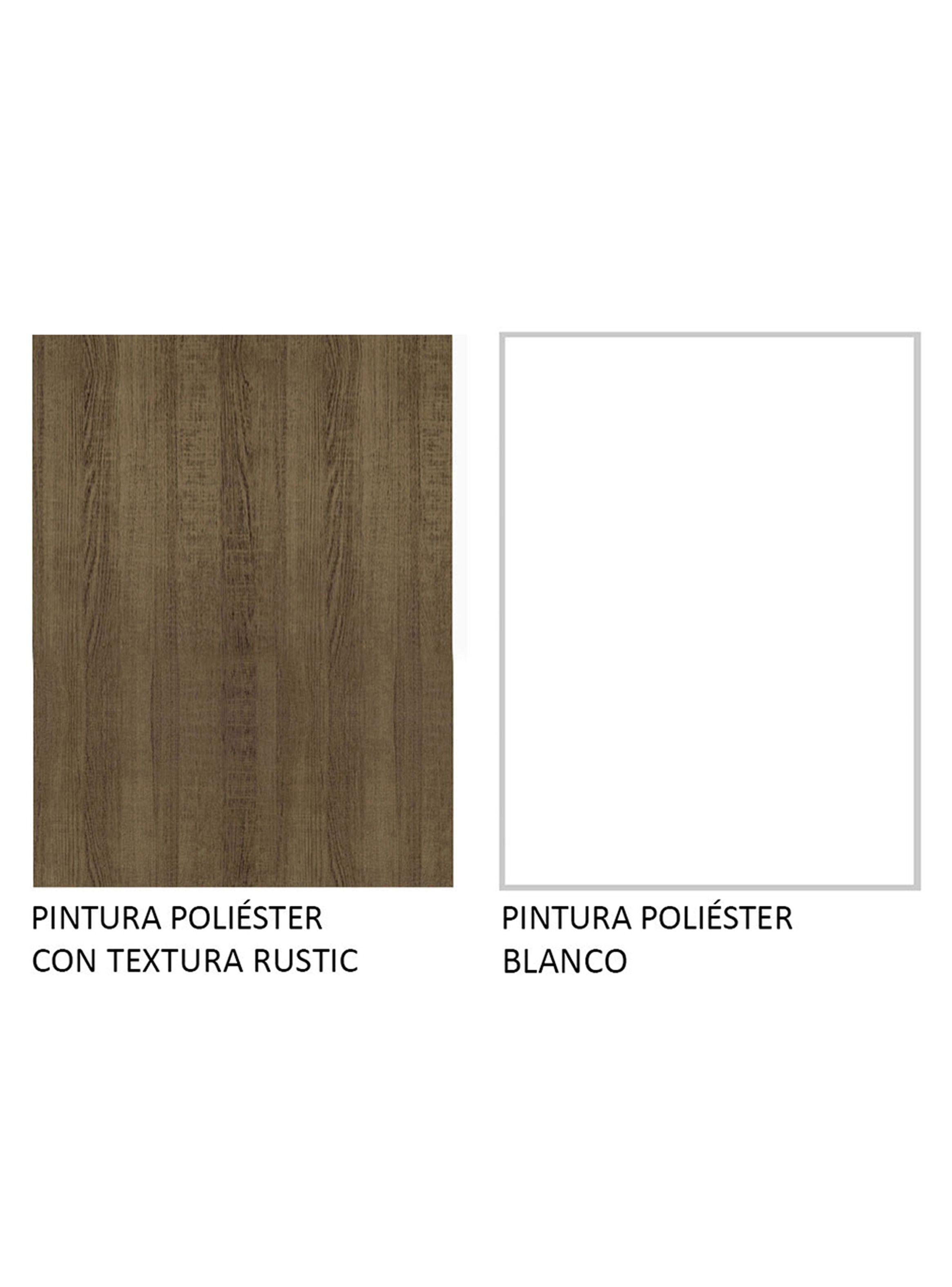 Kit Muebles de Cocina Madesa Topazio 240 cm 05 Blanco/Marrón-7