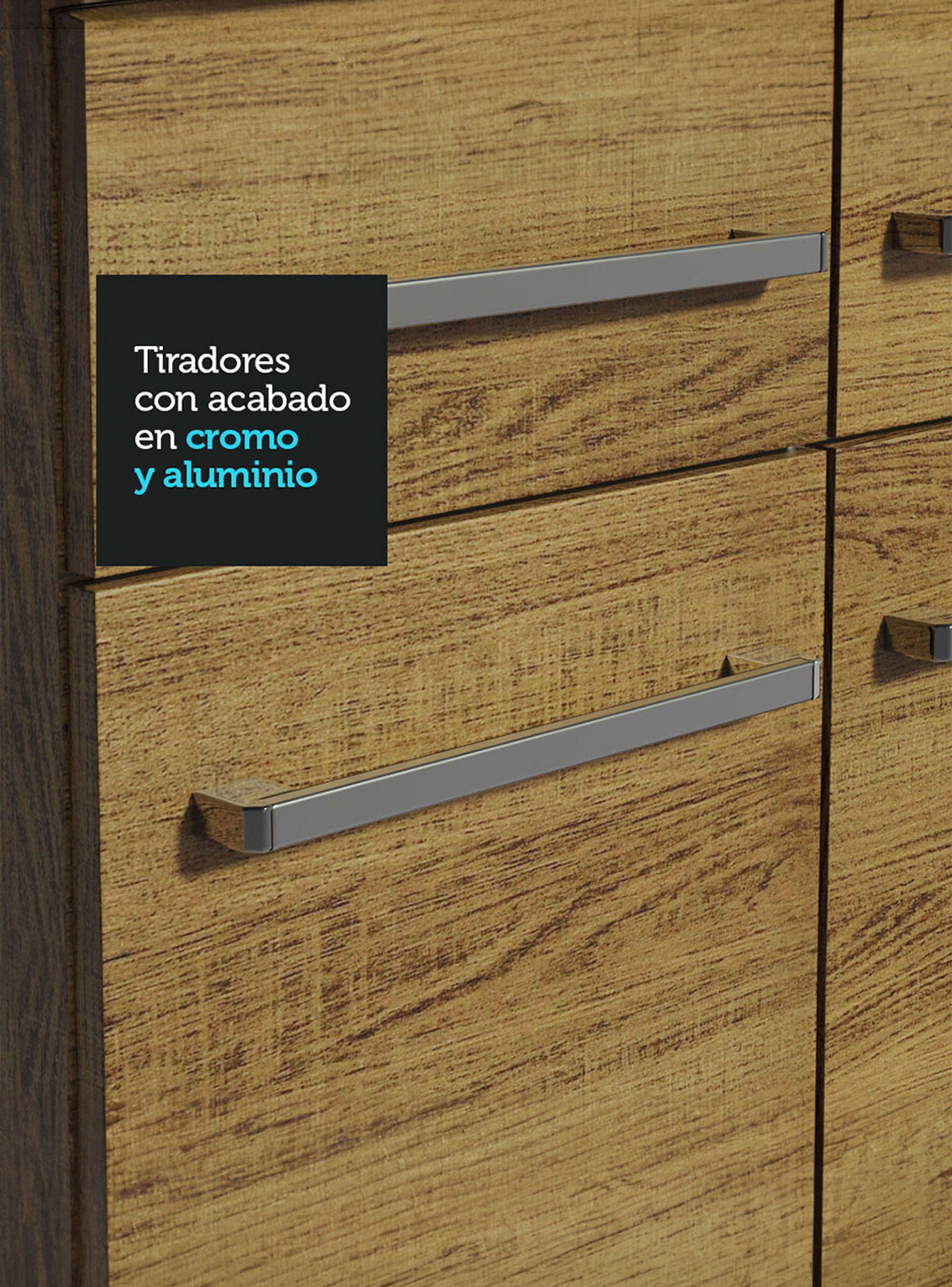 Kit Muebles de Cocina Madesa Emilly 325 cm 01 Marrón-5