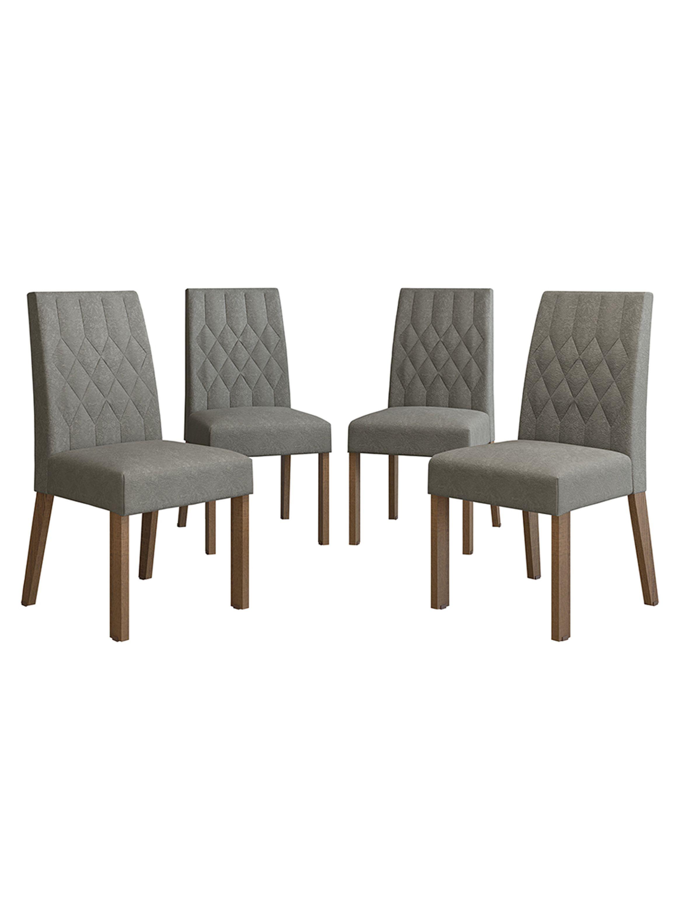 Pack 4 Sillas de Comedor Madesa 4256 Silver-1