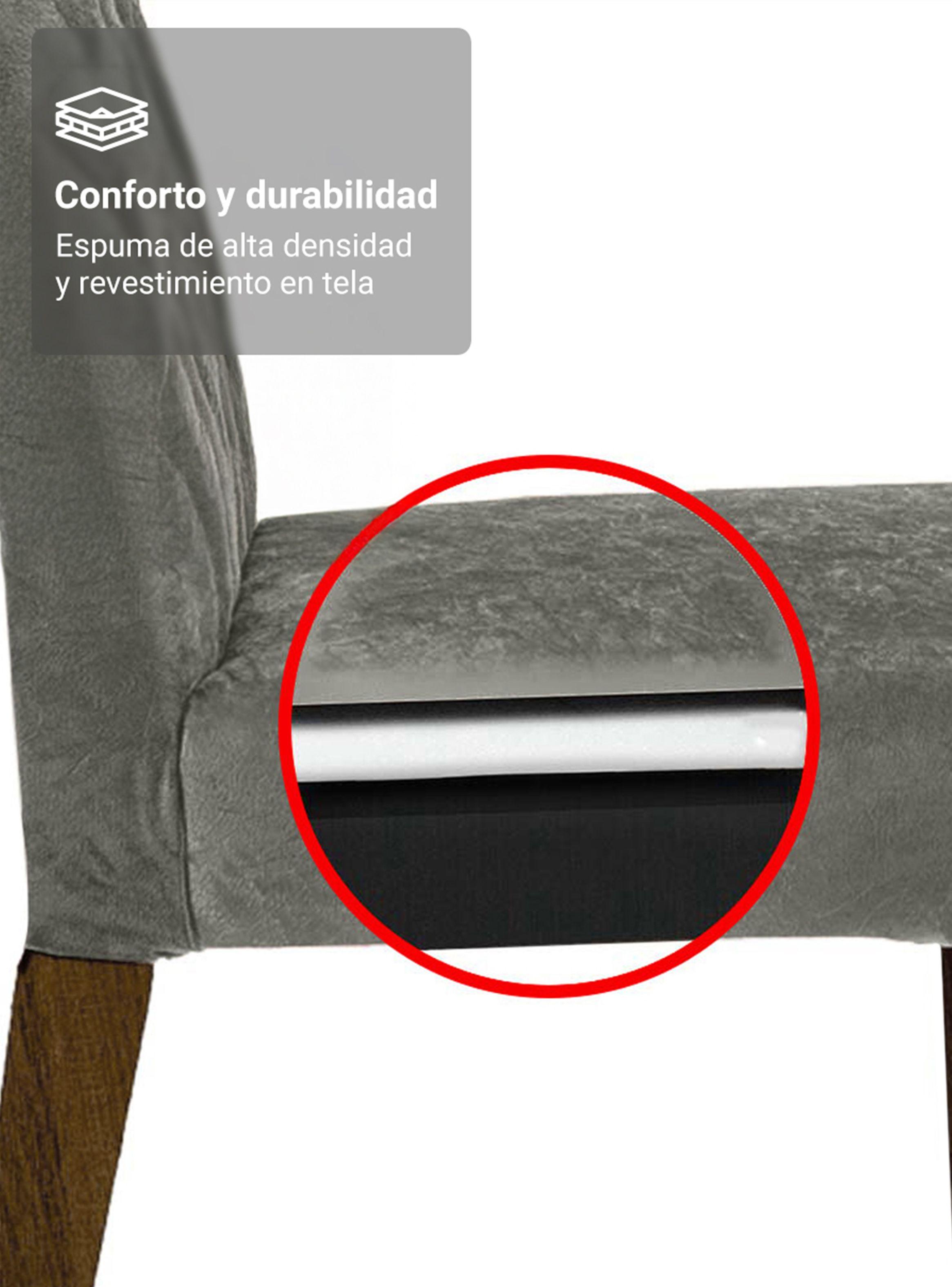 Pack 4 Sillas de Comedor Madesa 4256 Silver-4