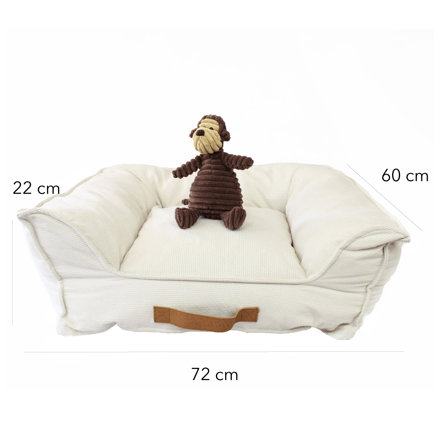 Cama mascotas Harry Pro Crema M Dog Republic-2