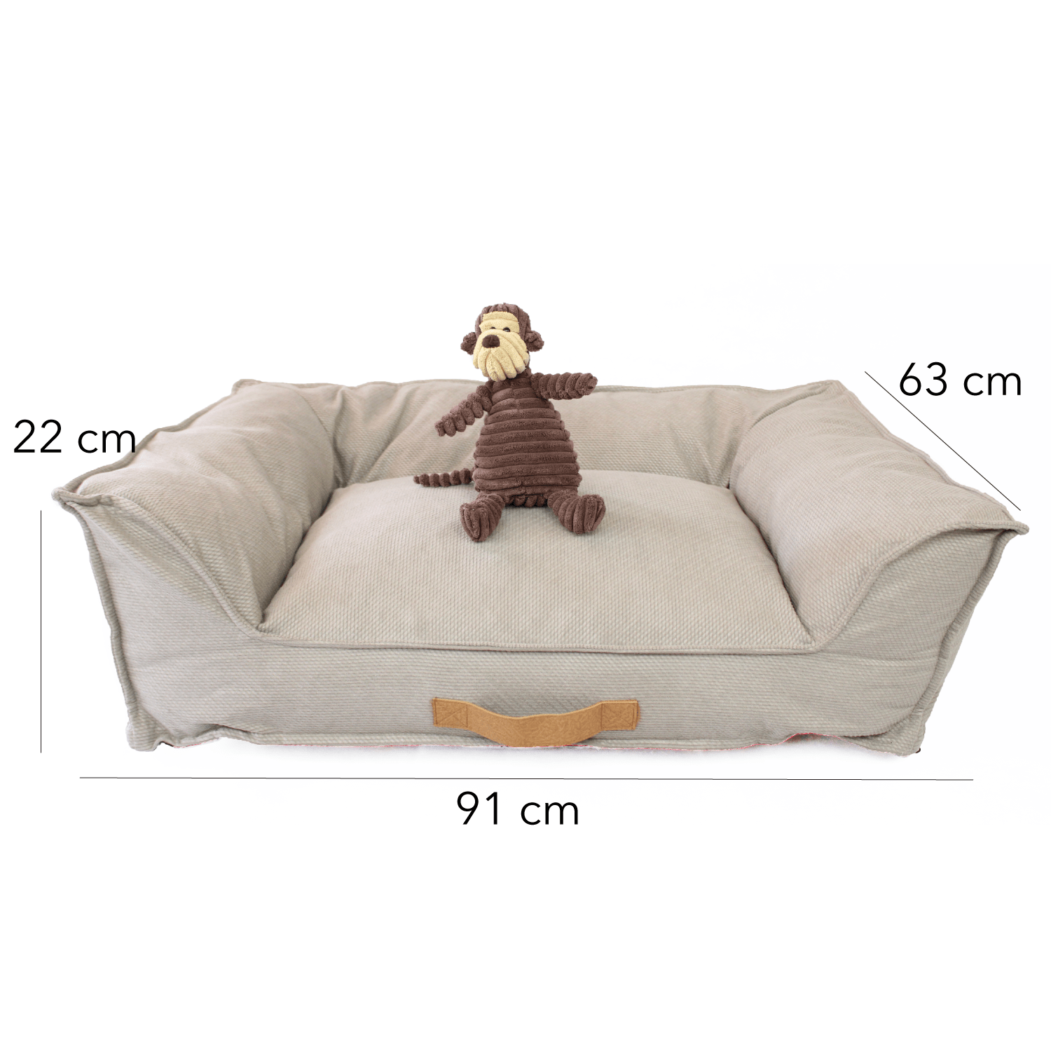 Cama mascotas Harry Pro Crema L Dog Republic-2