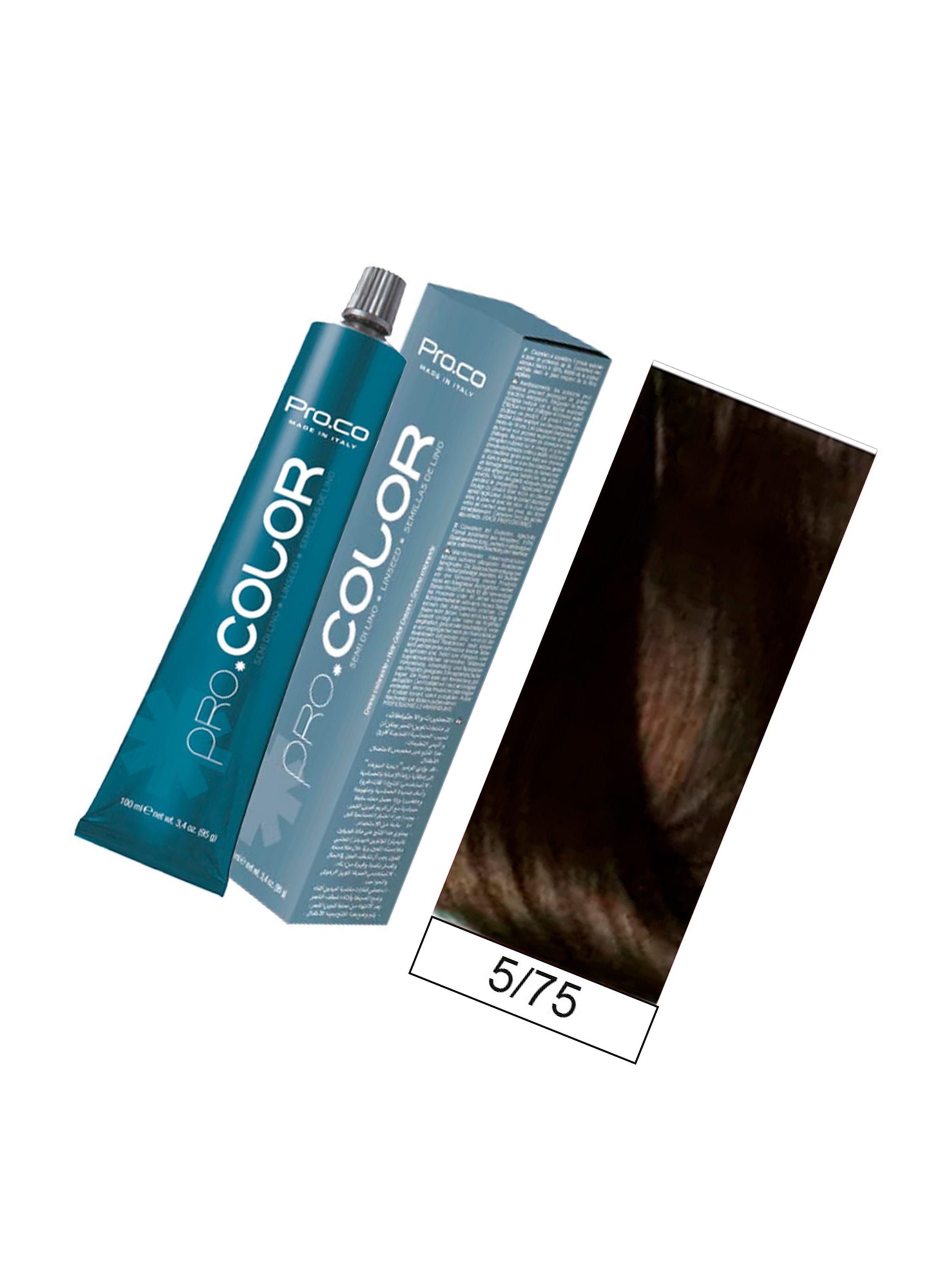 Tintura Permanente Pro.color BBcos  5/75 Castaño Claro Chocolate 100ml-1