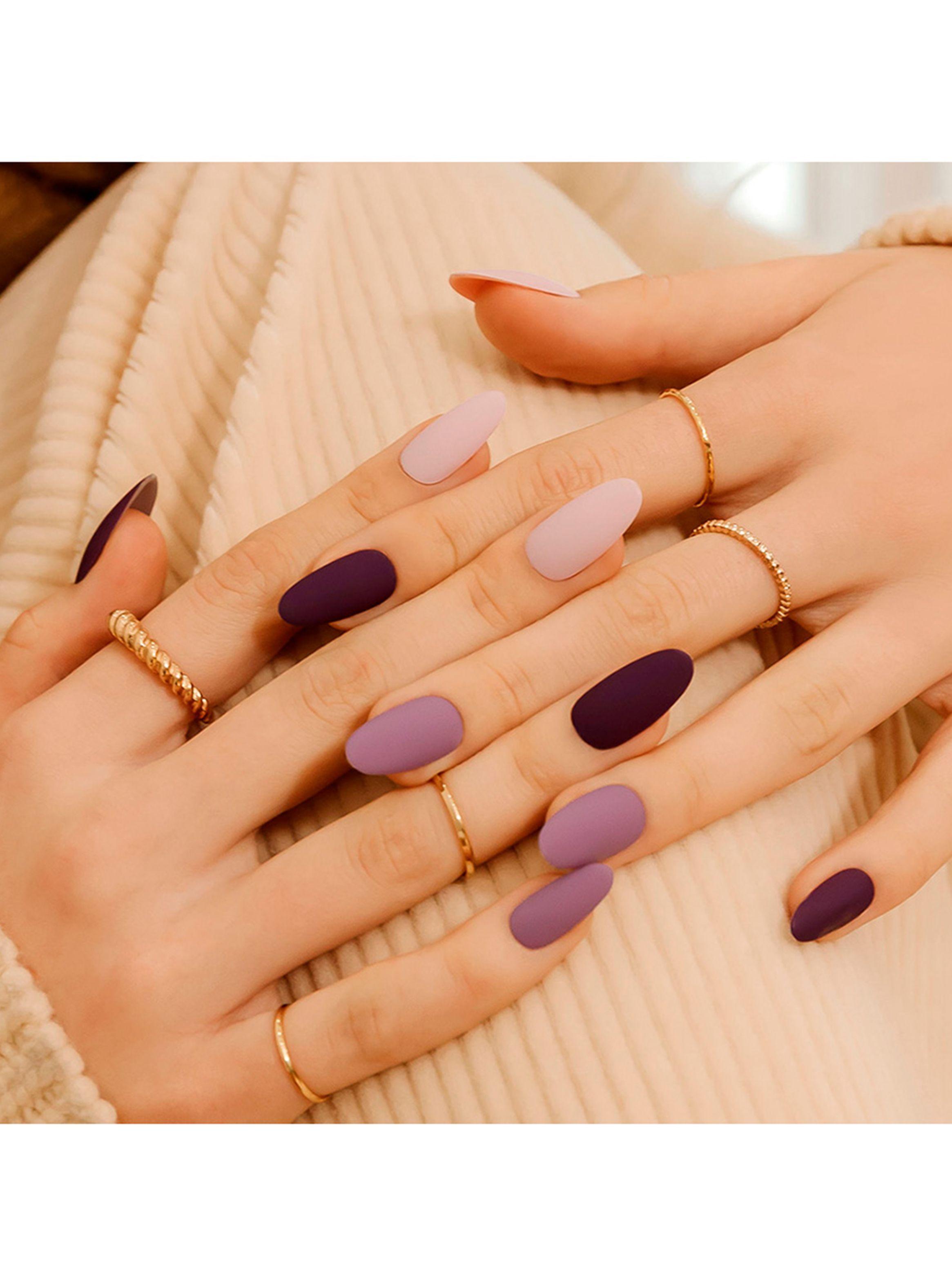 MUZMAK - Uñas Press On Fuzzy Almond 36 U.-2