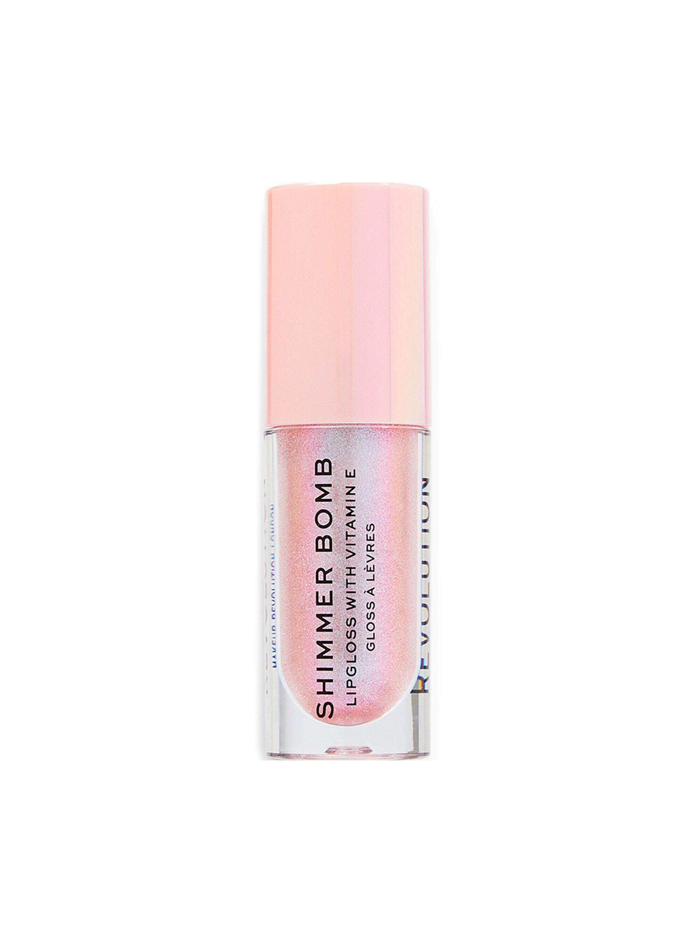 Brillo de labios voluminizador Brillante Revolution Shimmer Bomb 4.6ML - SPARKLE PINK-0