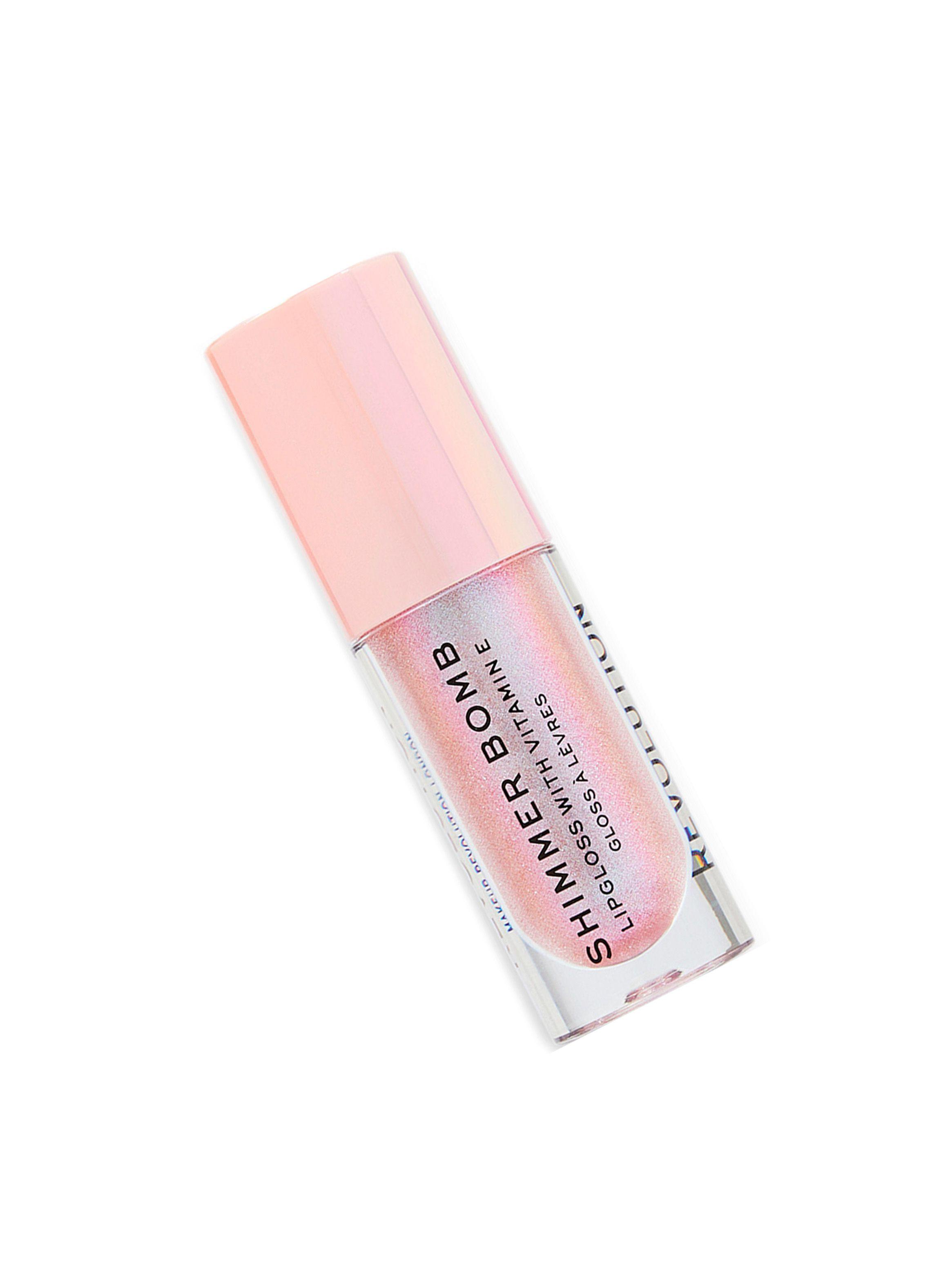 Brillo de labios voluminizador Brillante Revolution Shimmer Bomb 4.6ML - SPARKLE PINK-1