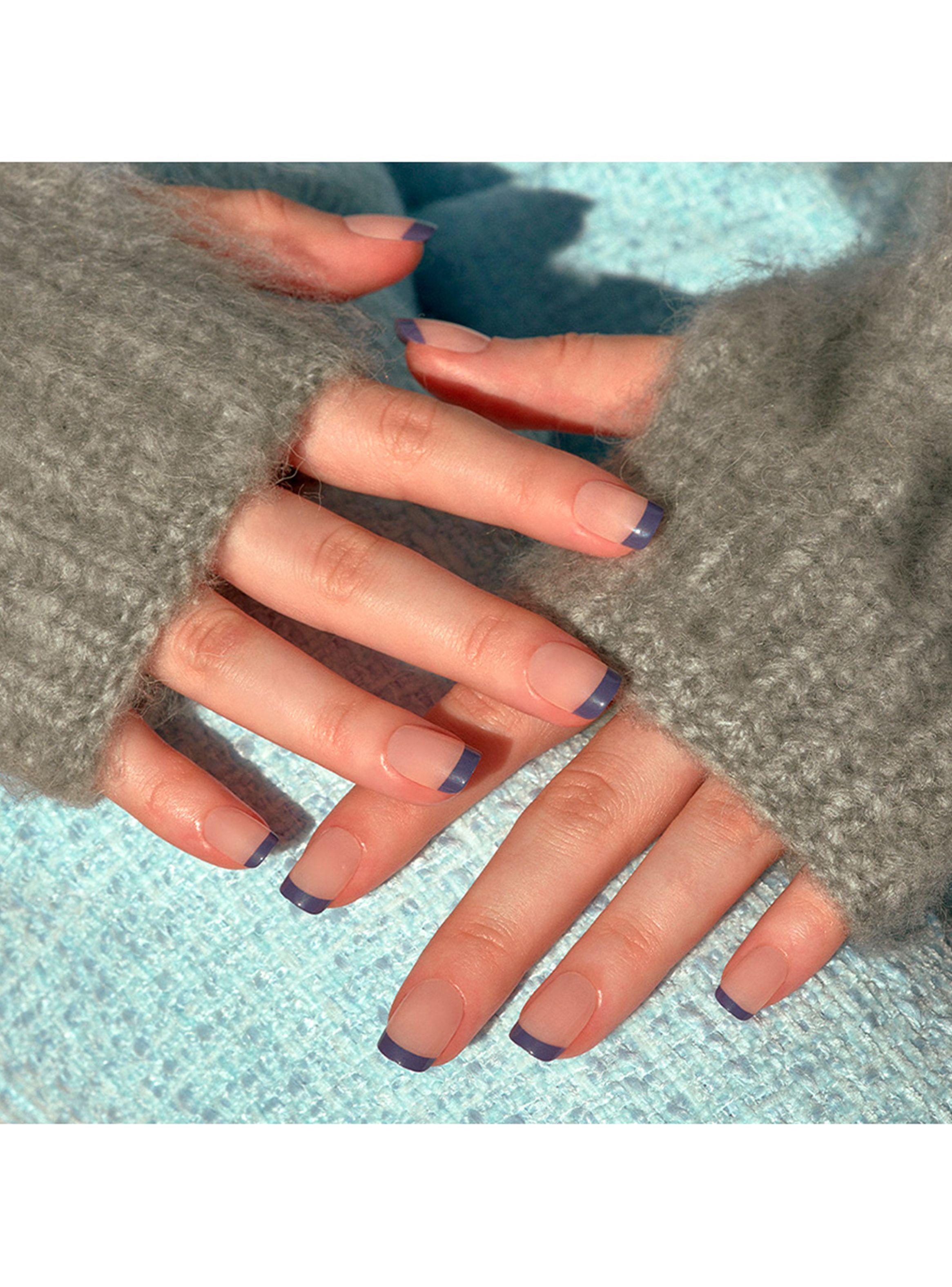 MUZMAK - Uñas Press On Blueberry Pie Regular Square 36 U.-2