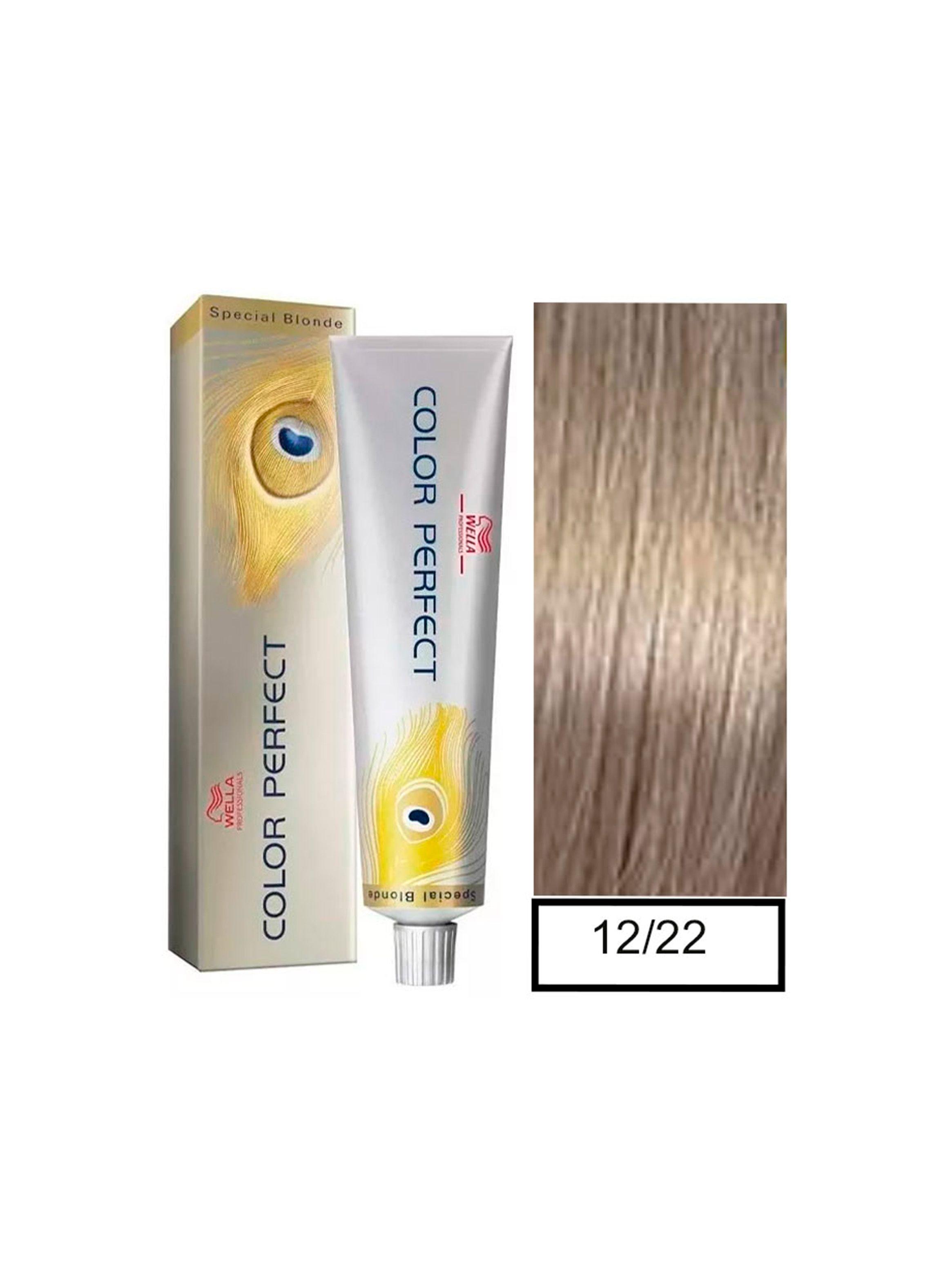 WELLA - Tintura permanente Color Perfect Special Blonde 12/22 Rubio Intenso Mate Especial 60 ml + Oxidante en crema de 60 ml-0