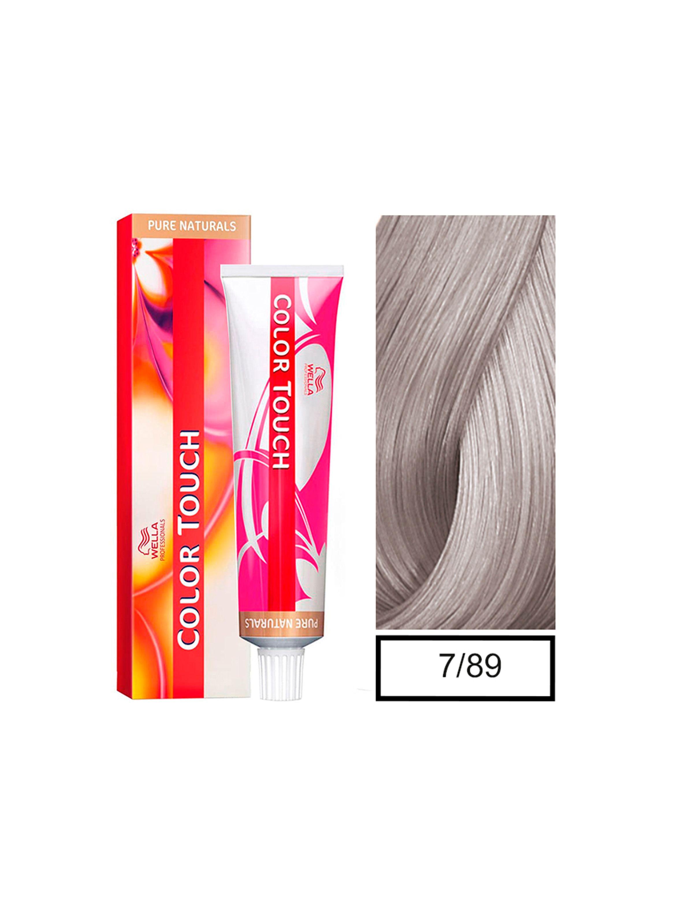 WELLA-tintura semipermanente color touch 7/89 rubio mediano perla cendre 60gr + Peróxido en crema de 1,9%-0