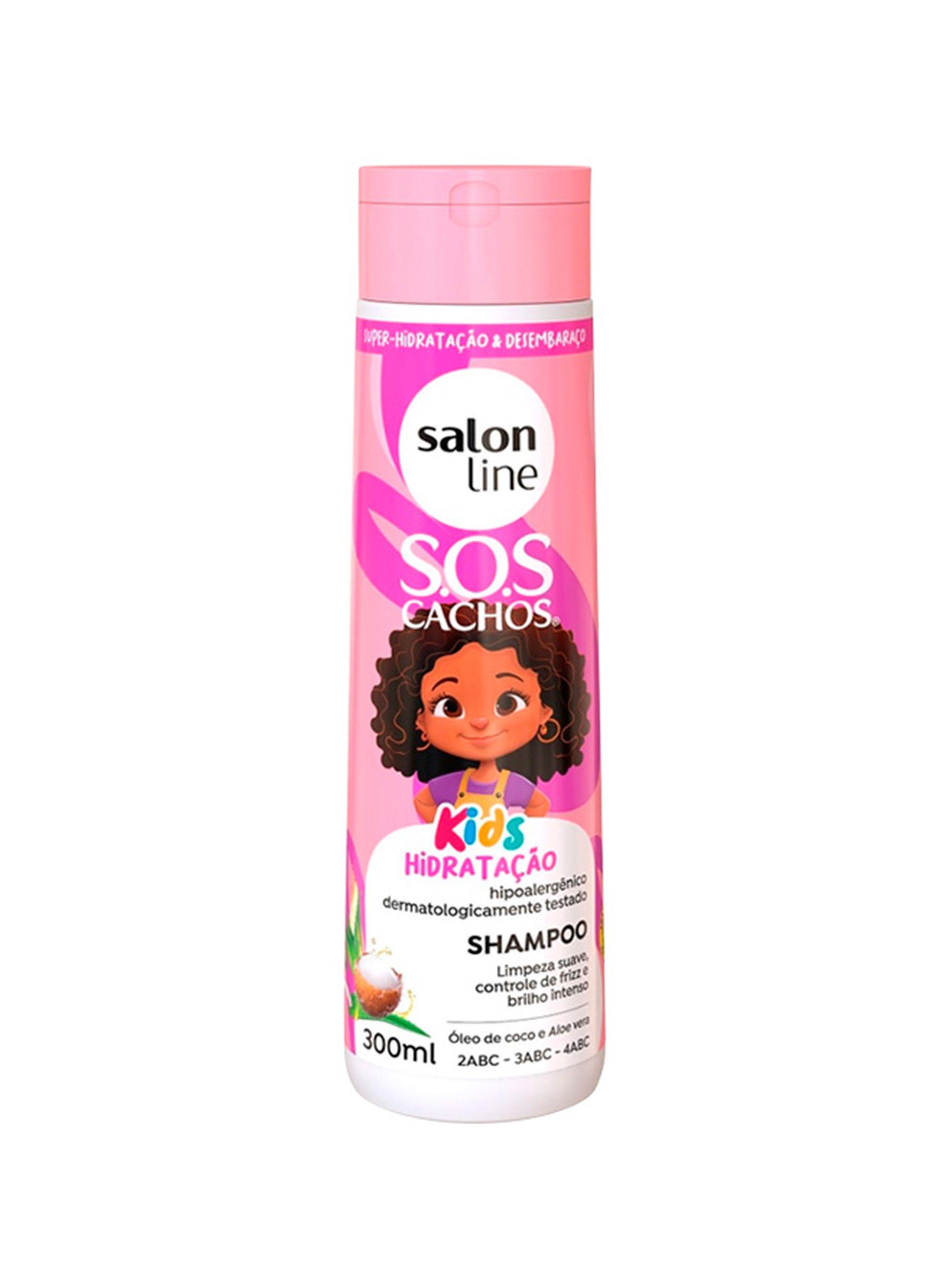 Shampoo Rizos Limpieza Suave Control de Frizz Salon Line Kids 300ml-0