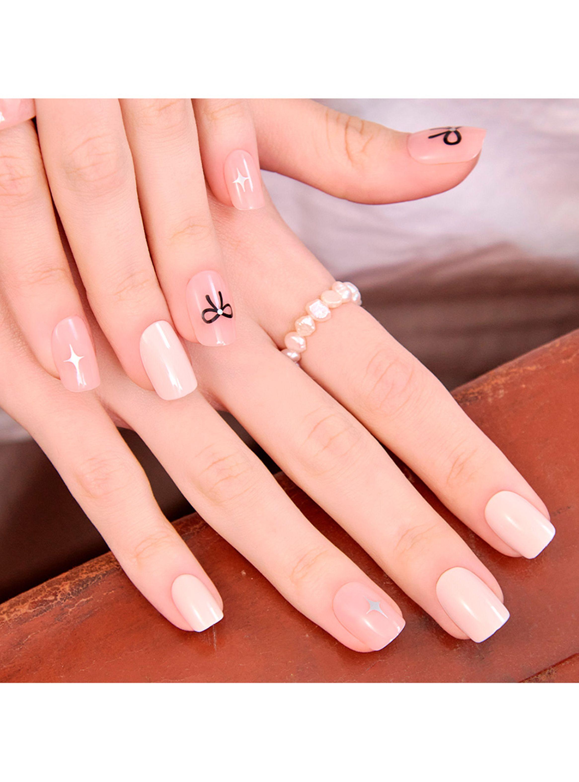 MUZMAK - Uñas Press On Ribbontie Regular Square 36 U.-2