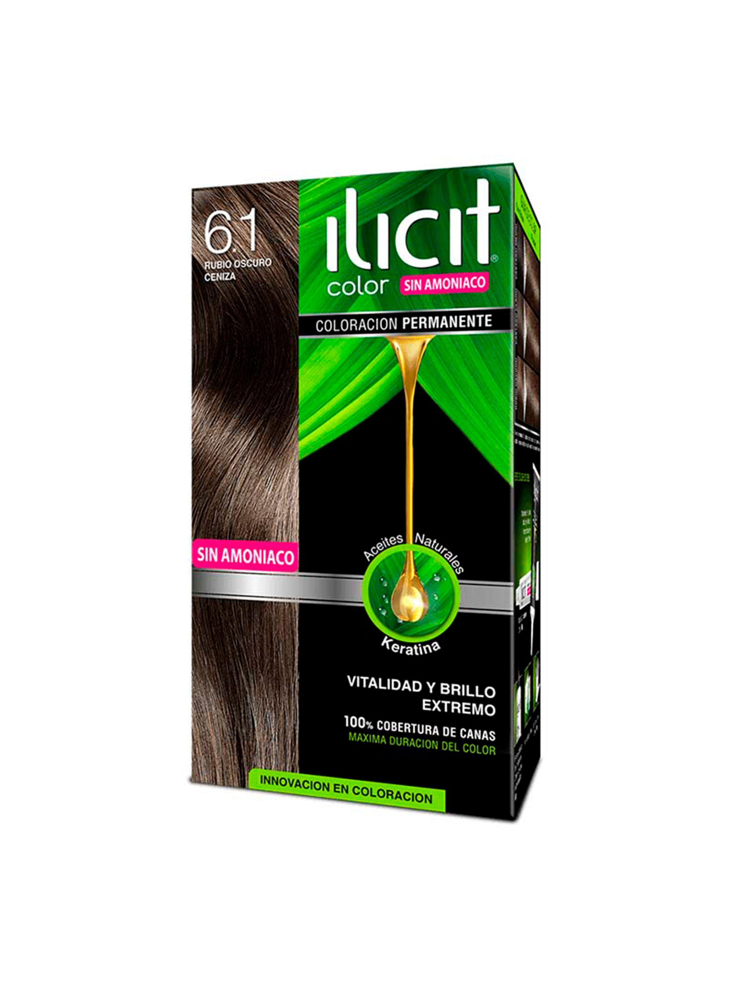 Tintura Ilicit Sin Amoníaco 6/1 Rubio Oscuro Ceniza-0