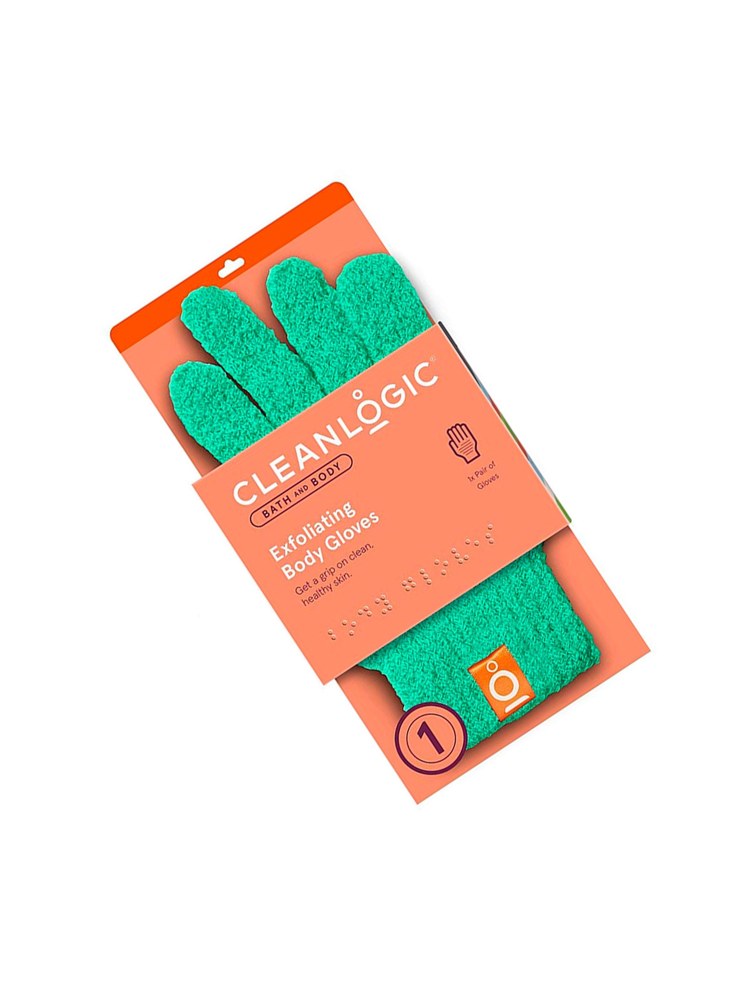 Guantes De Baño Exfoliantes Cuidado Diario Cleanlogic-1