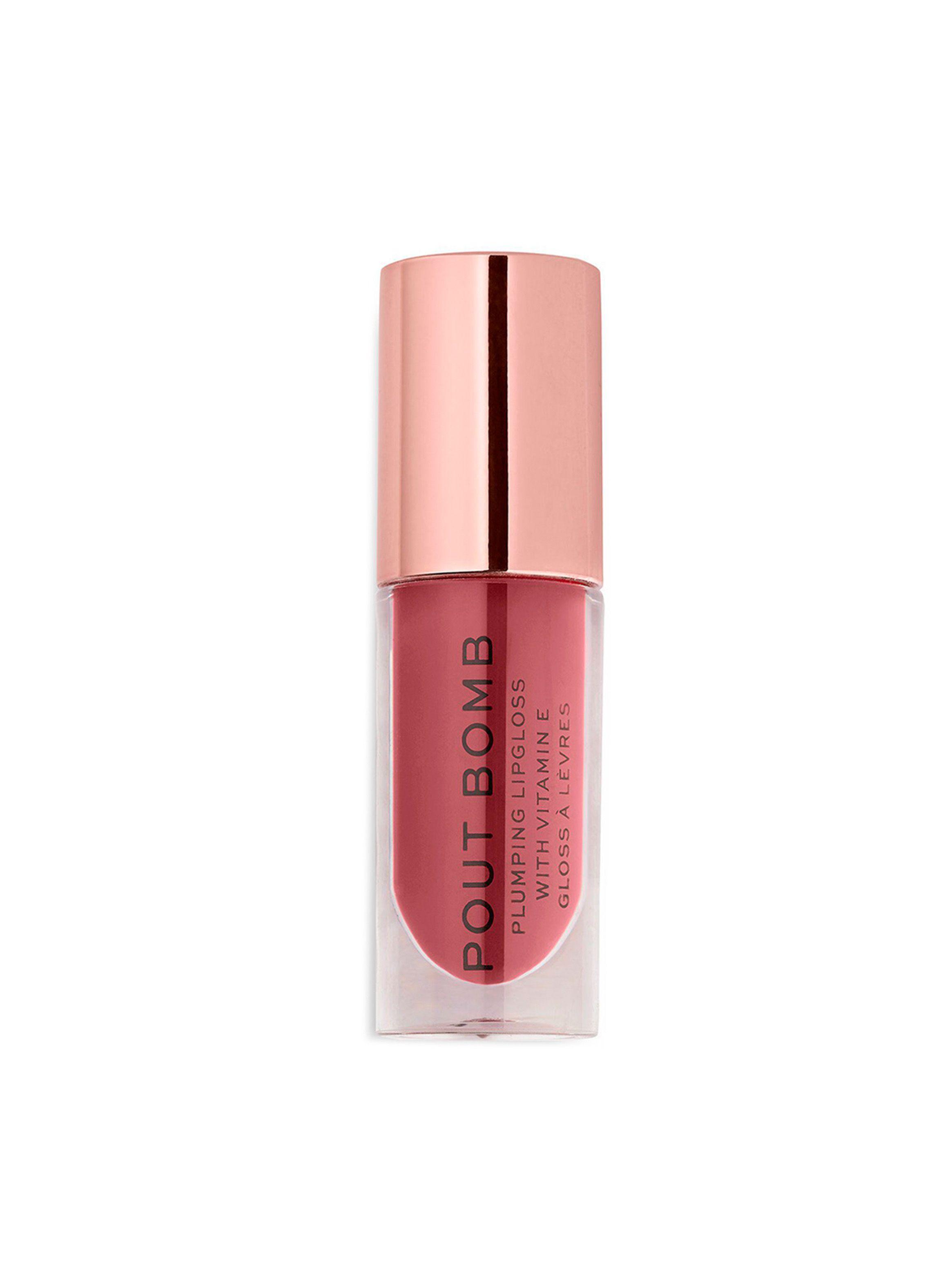 Brillo de labios voluminizador Revolution Pout Bomb 4.6ML - SAUCE DUSTY PINK-0